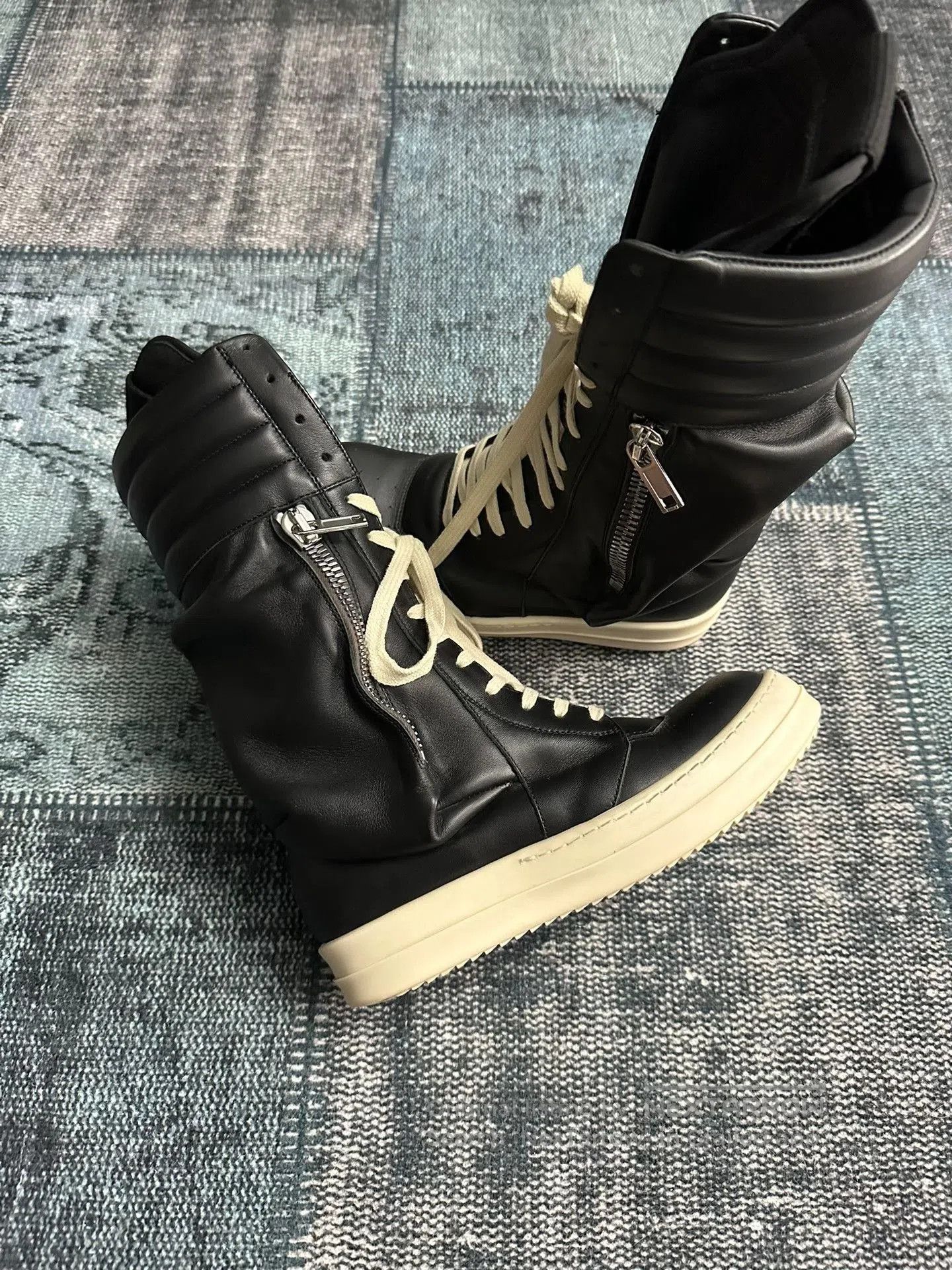 Rick Owens Rick Owens Cargo High-Top Boots. Size US 5 / IT 35 - 4 Thumbnail