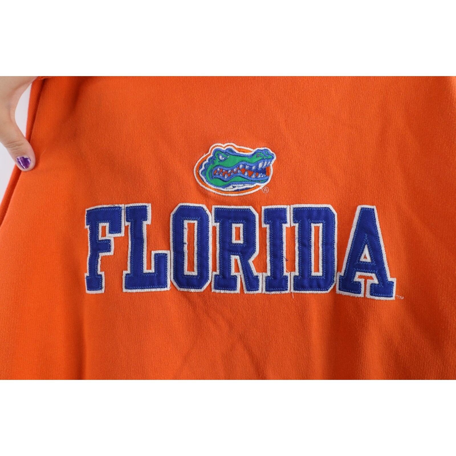 Vintage Vintage Faded Spell Out University of Florida Hoodie Size US L / EU 52-54 / 3 - 7 Thumbnail