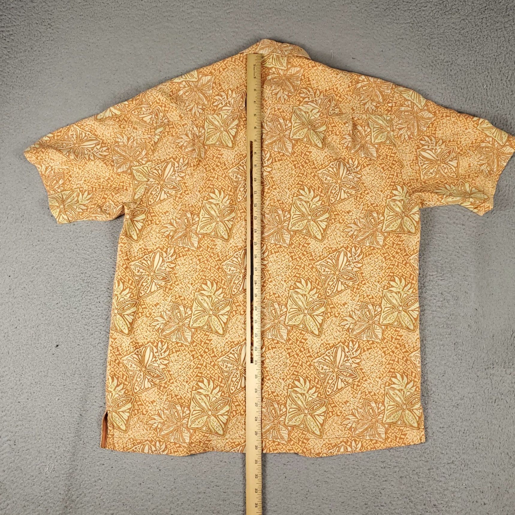 Tommy Bahama Tommy Bahama Silk Hawaiian Shirt Mens Medium Orange Floral Button-Up Size US M / EU 48-50 / 2 - 3 Thumbnail