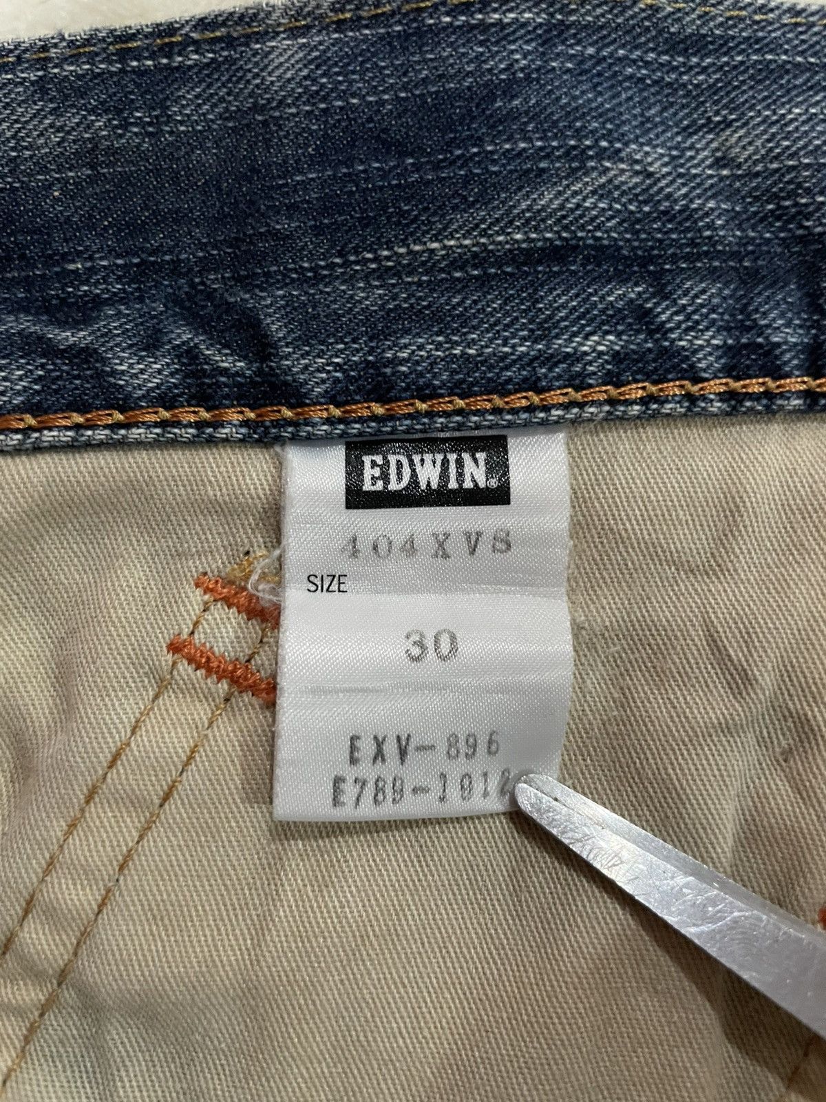 Edwin Vintage Edwin Faded Distress Denim Jeans Size US 33 - 8 Thumbnail