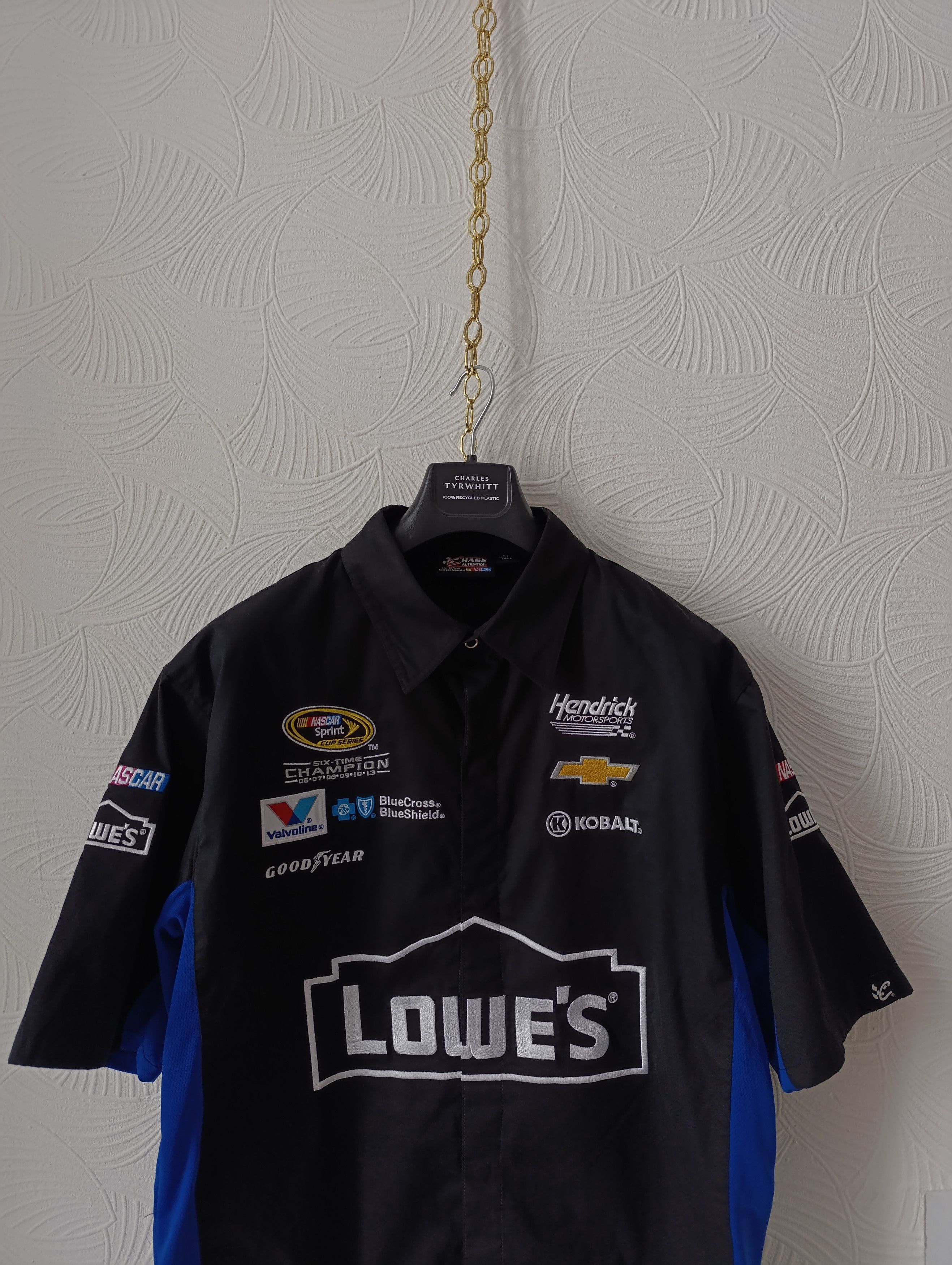 Chase Authentics JIMMIE JOHNSON CHASE LOWE'S BLACK RACING SHIRT MEN NASCAR Size US L / EU 52-54 / 3 - 2 Thumbnail