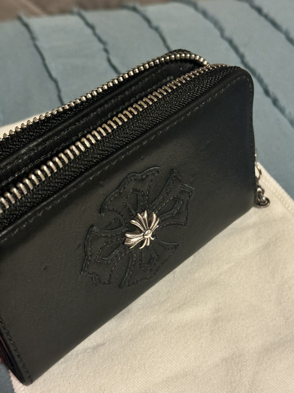 Chrome hearts wallet with chain