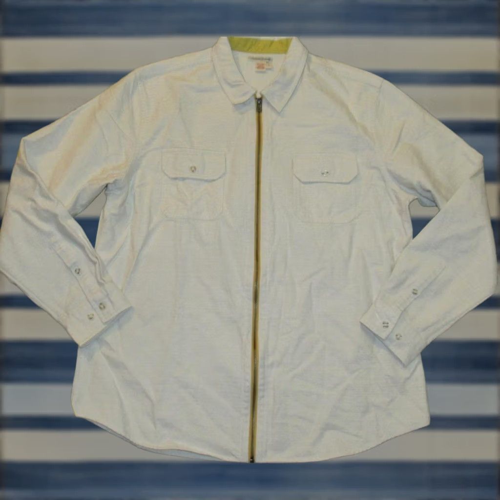 Carbon2Cobalt CARBON2COBALT Beige Full Zip Cotton Jacket Large L Size US L / EU 52-54 / 3 - 1 Thumbnail