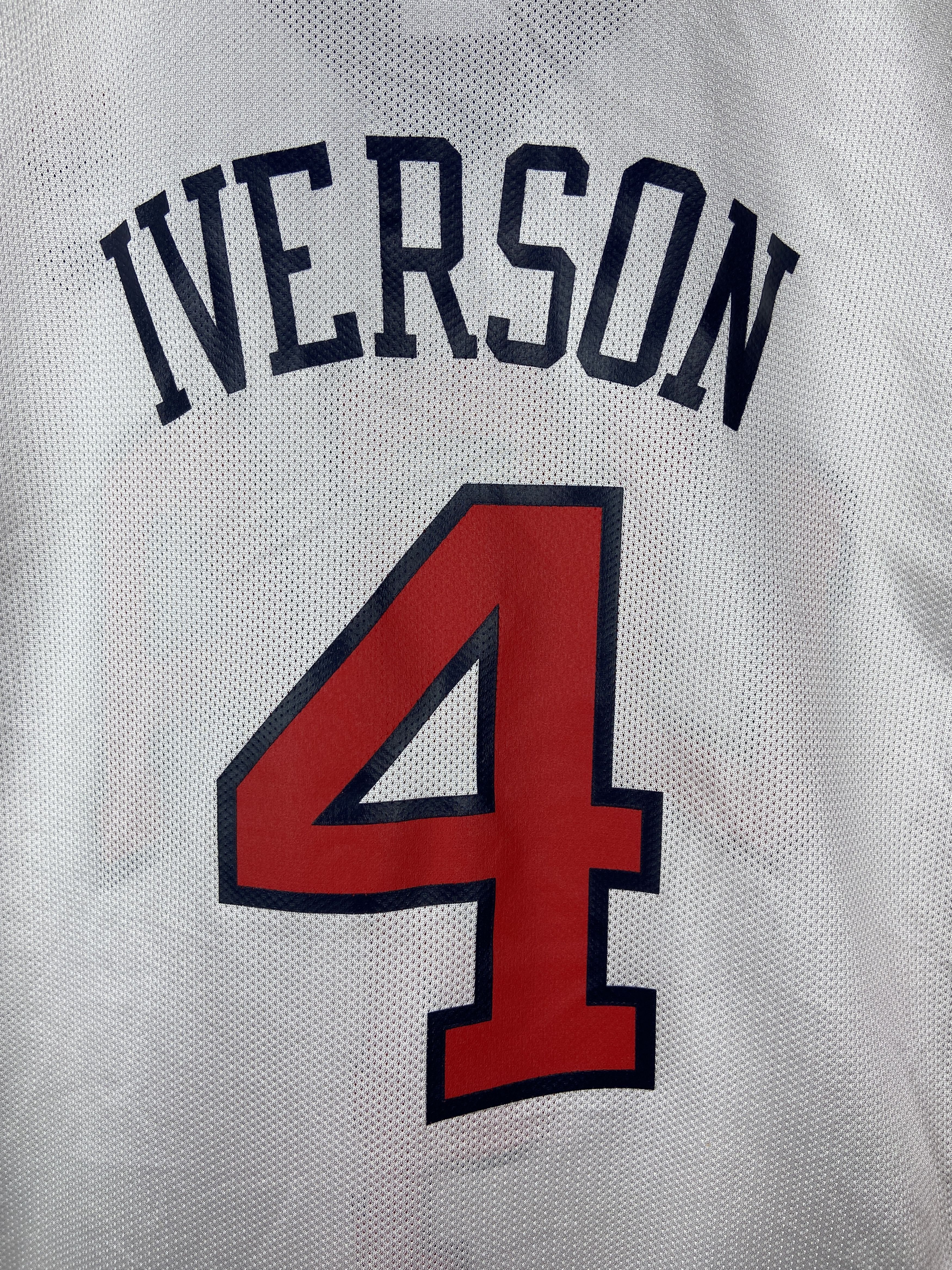 Reebok #4 Allen Iverson USA Olympic Dream Team Reebok Jersey NBA Size US L / EU 52-54 / 3 - 6 Thumbnail