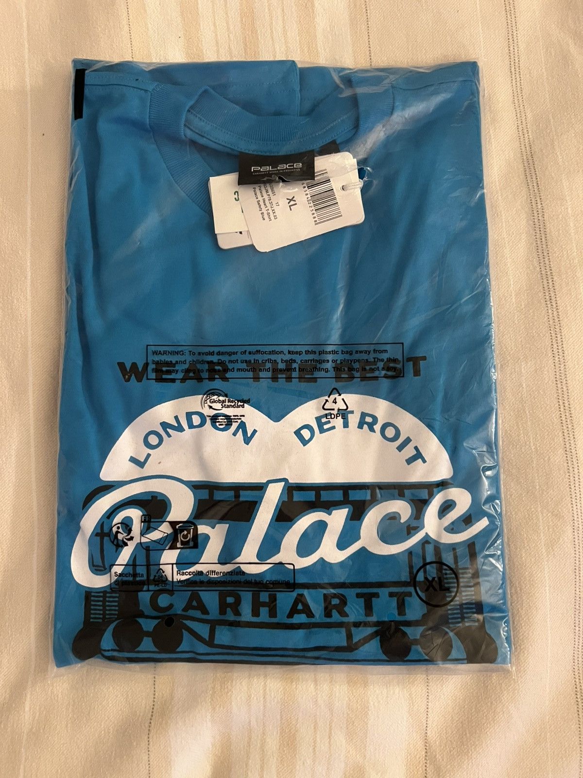 Carhartt Wip × Palace Palace x Carhartt WIP Heart Logo T-Shirt Safety Blue XL Size US XL / EU 56 / 4 - 2 Thumbnail