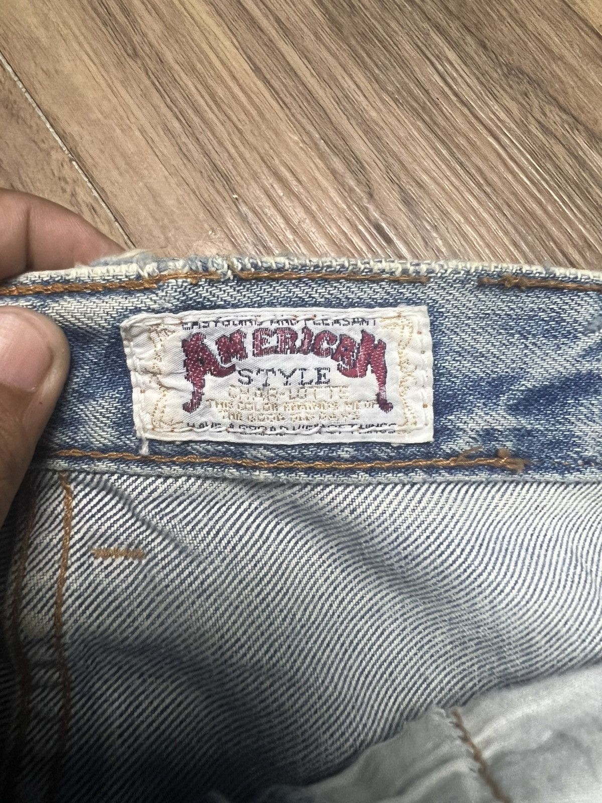 Beauty Beast 90s American Style High-Rise Unique Seam (42) Size 28" / US 6 / IT 42 - 9 Thumbnail