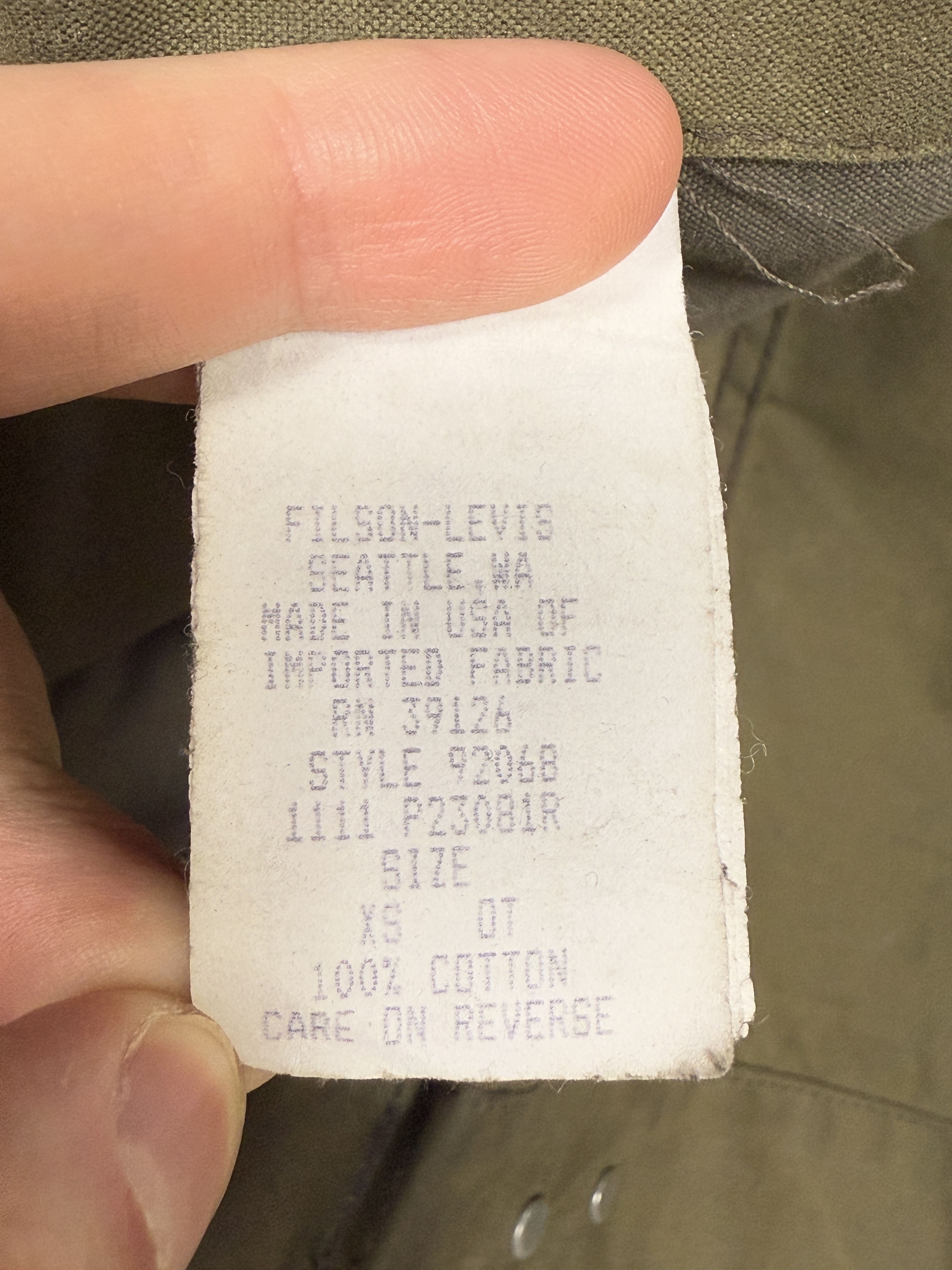 Filson × Levi's Levi's x Filson Limited Edition 2011 Waxed Trucker Jacket Size US XS / EU 42 / 0 - 6 Thumbnail