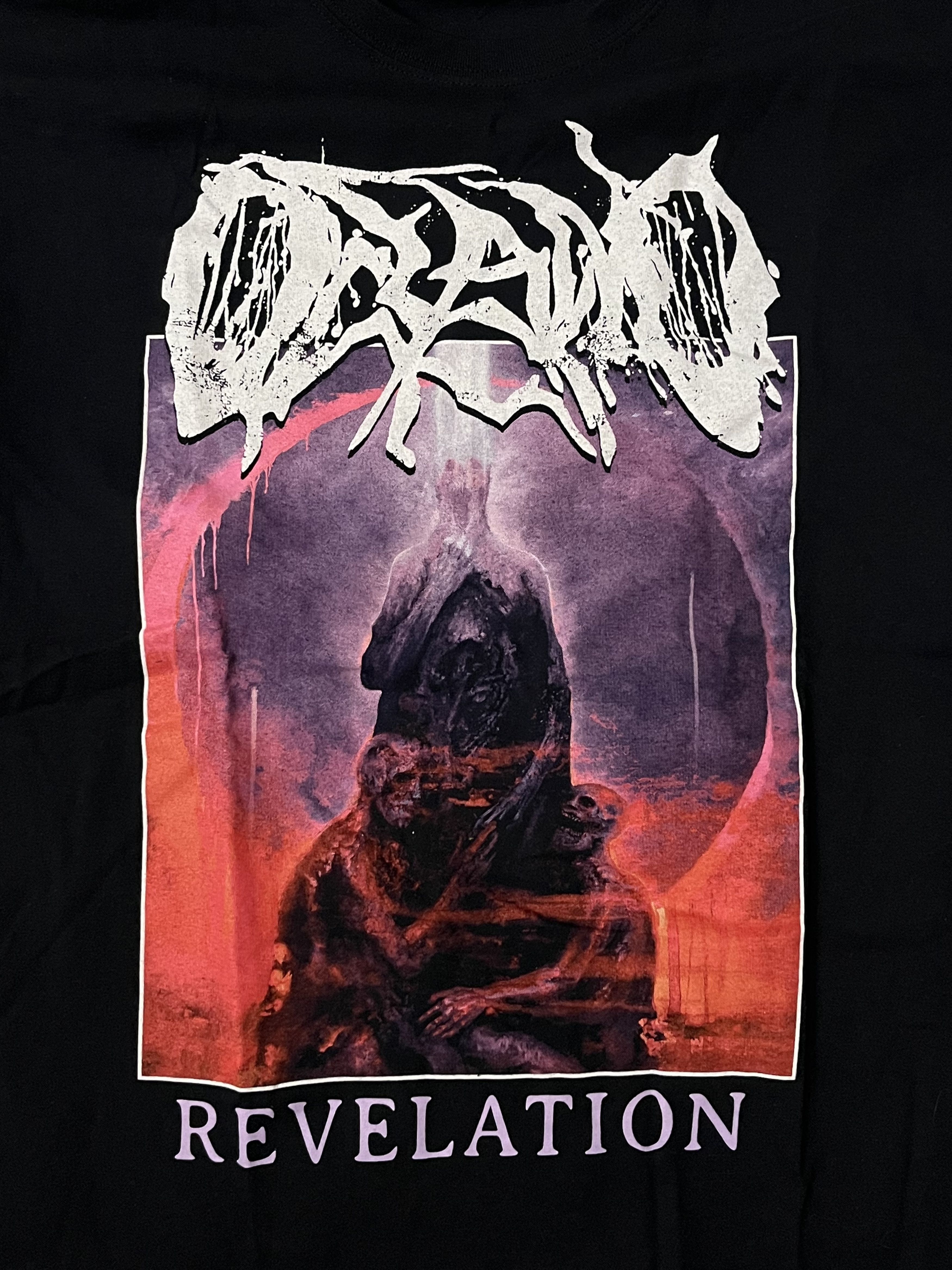 Band Tees × Vintage Oceano Revelation Deathcore Metal Band Black T-shirt Size US L / EU 52-54 / 3 - 4 Thumbnail