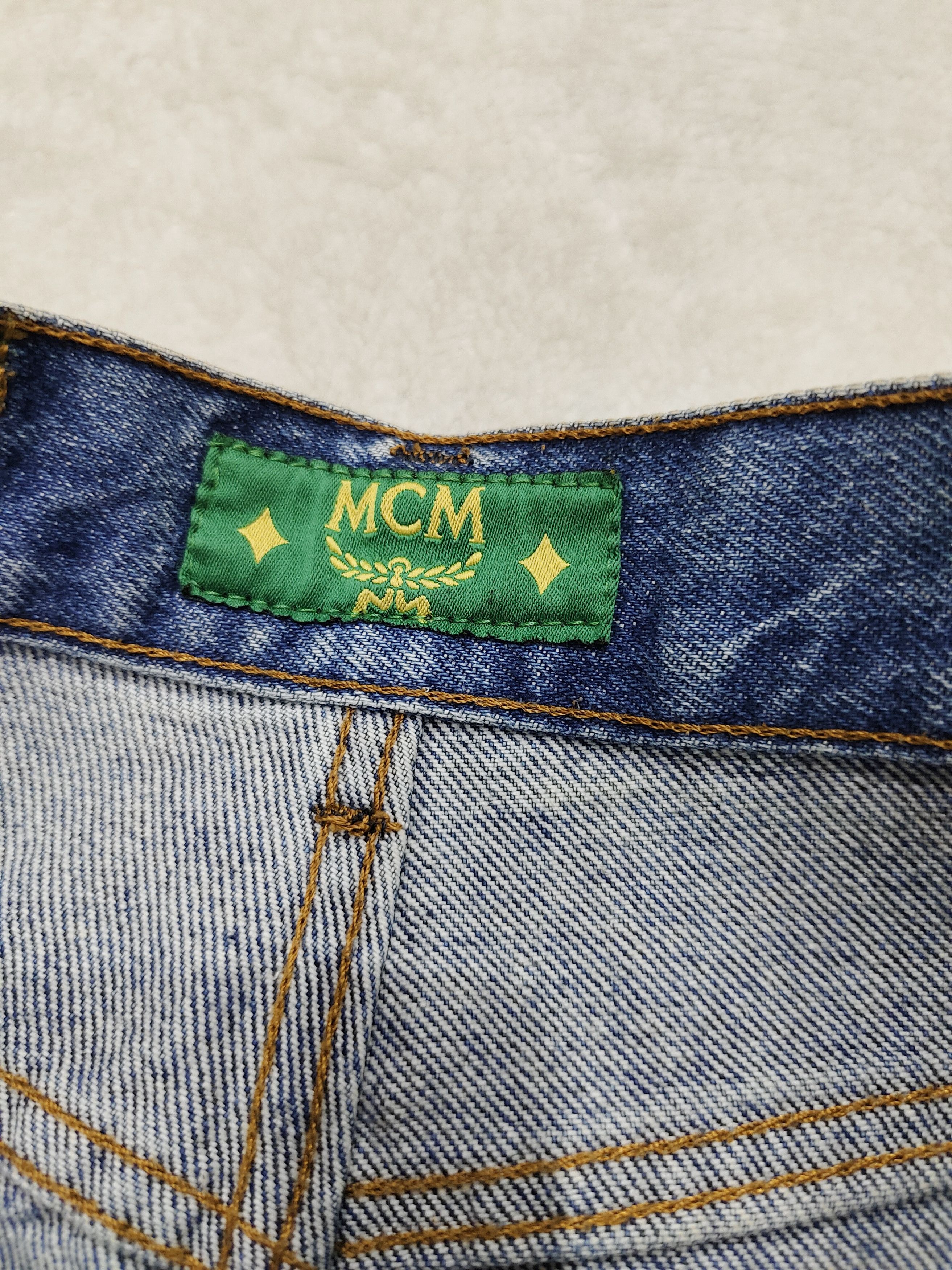 MCM 90s MCM💥 Archive Y2K Rhinestone Logo High Rise Jeans Size 28" / US 6 / IT 42 - 8 Thumbnail