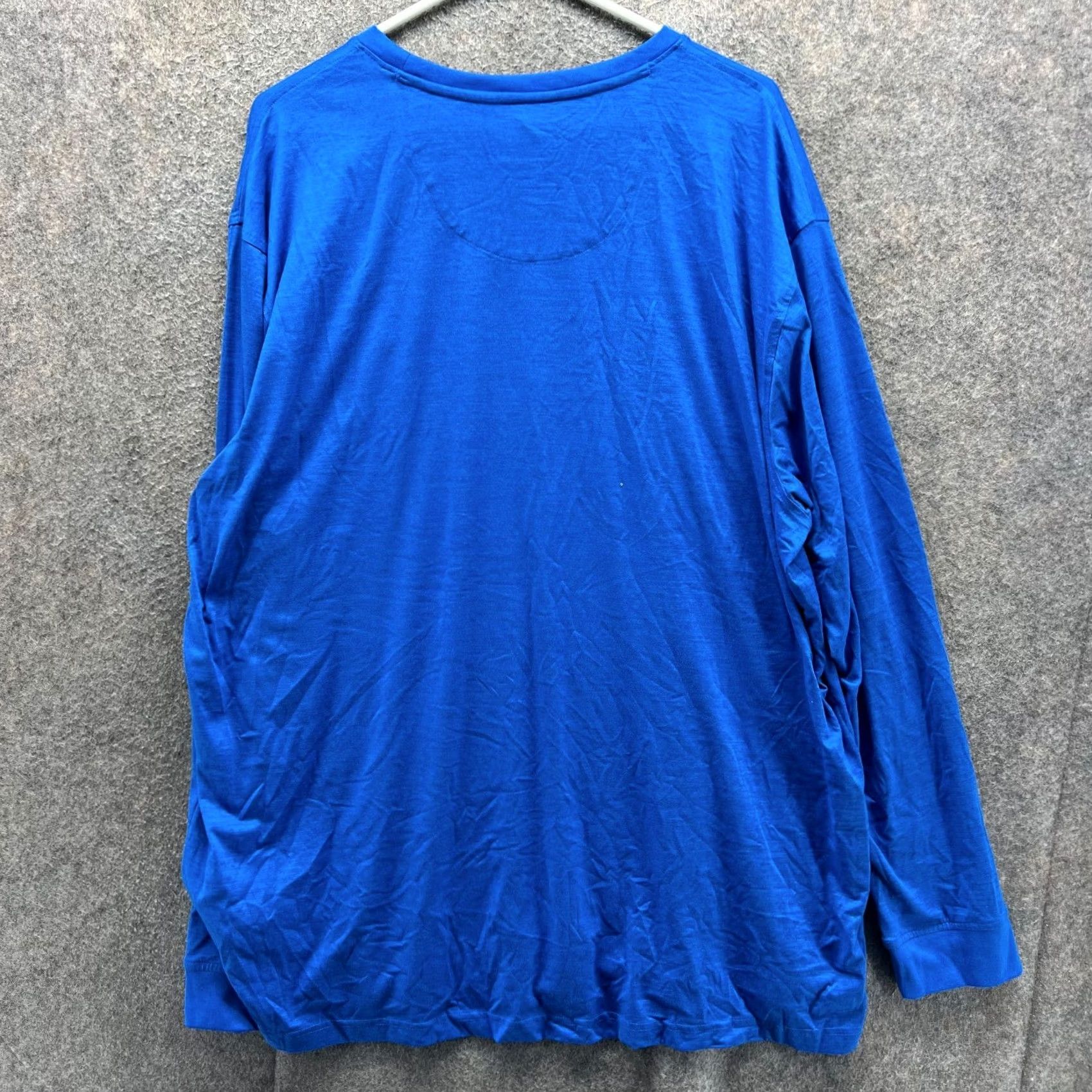 Vintage Greg Norman Shirt Mens XXL Blue Long Sleeve Crewneck Cotton Texports Logo Shirt Size US XXL / EU 58 / 5 - 2 Thumbnail