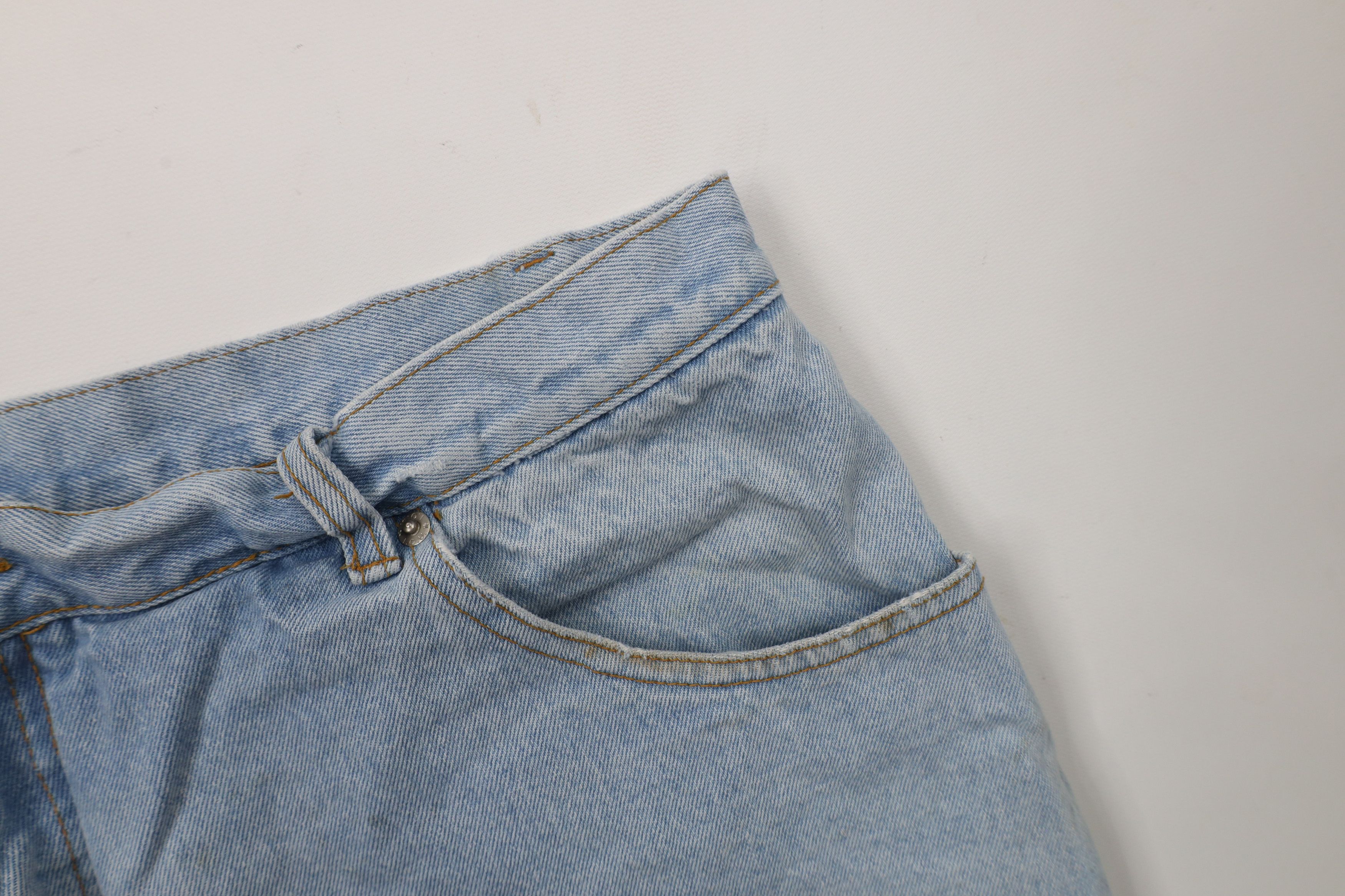 Vintage Vintage 90s IOU Baggy Fit Denim Jean Shorts Jorts Cotton Size US 38 / EU 54 - 9 Thumbnail
