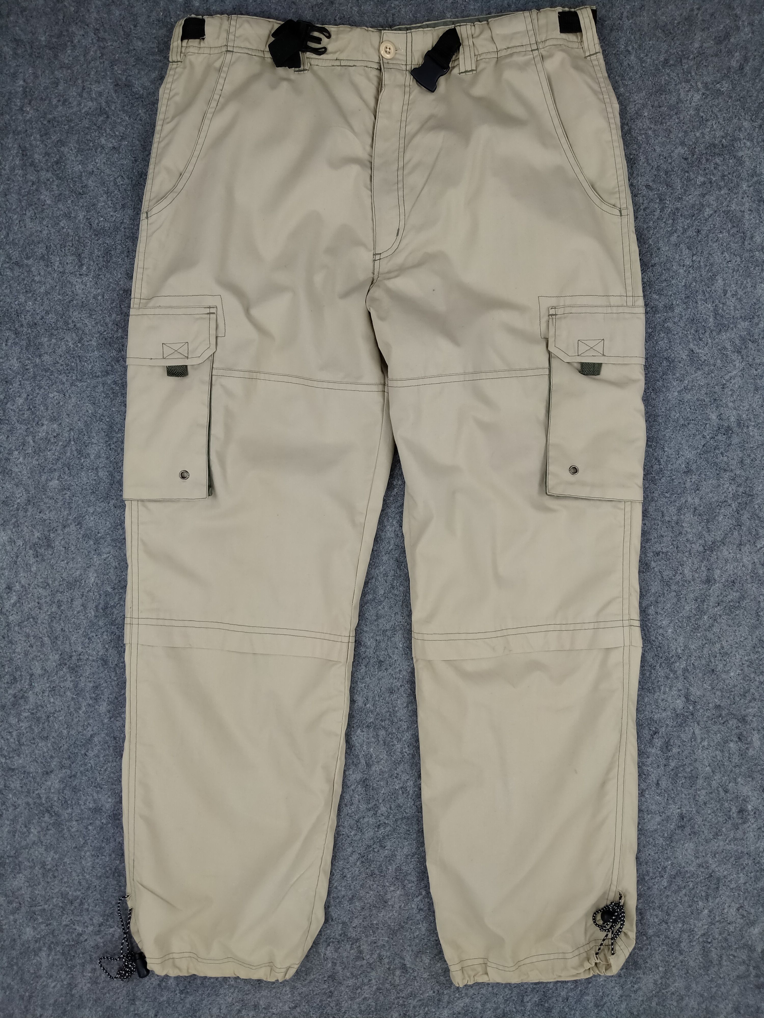 Japanese Brand Japanese Brand Elastic Cargo Multi Pocket Pants CP141 Size US 35 - 1 Thumbnail