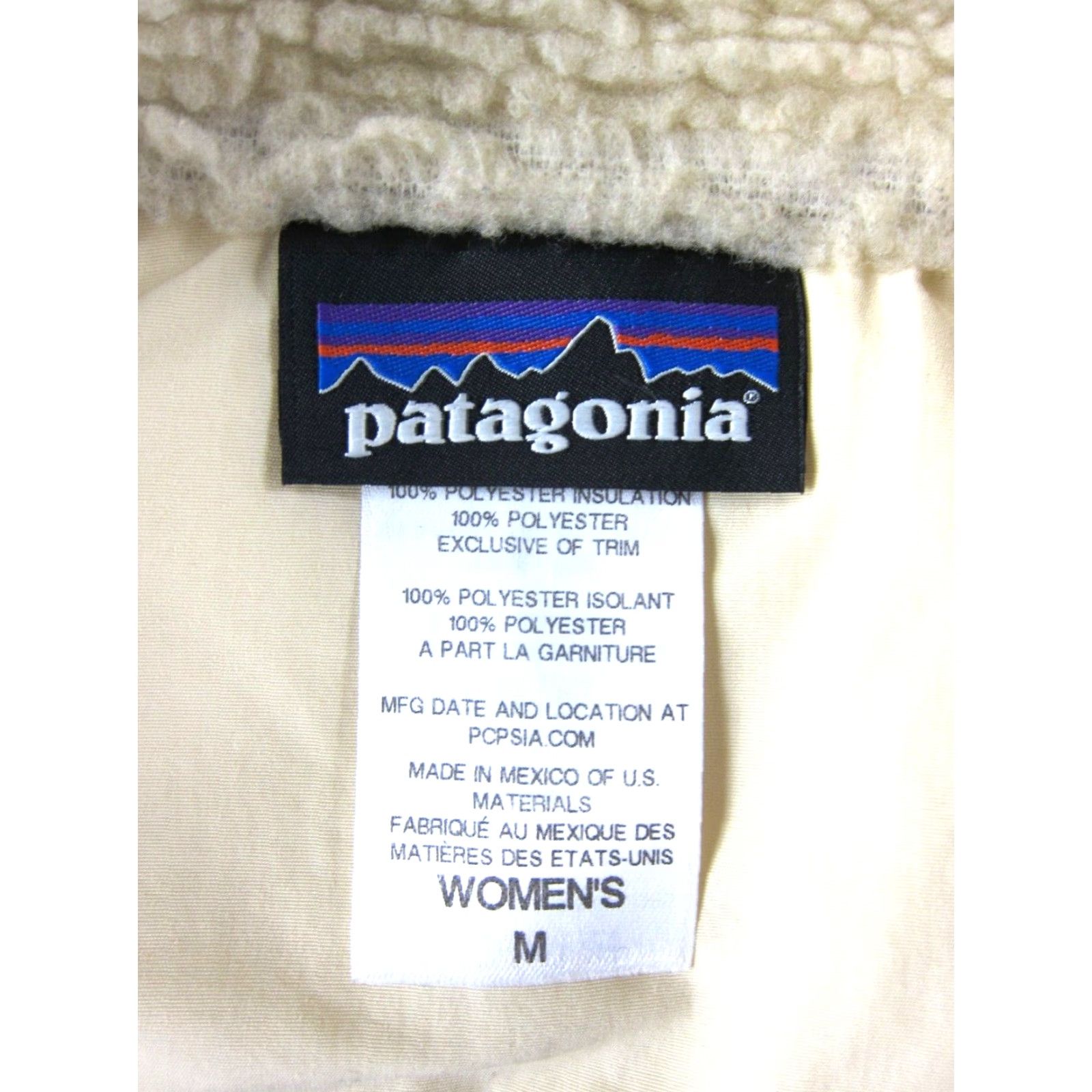 Patagonia VINTAGE Patagonia Vest Women Medium Ivory Fleece Zip Sherpa Warm Cozy 80s 90s Bohemian Hippie Retro Pockets All Seasons Zip Mens Womens Girls Size M / US 6-8 / IT 42-44 - 3 Thumbnail