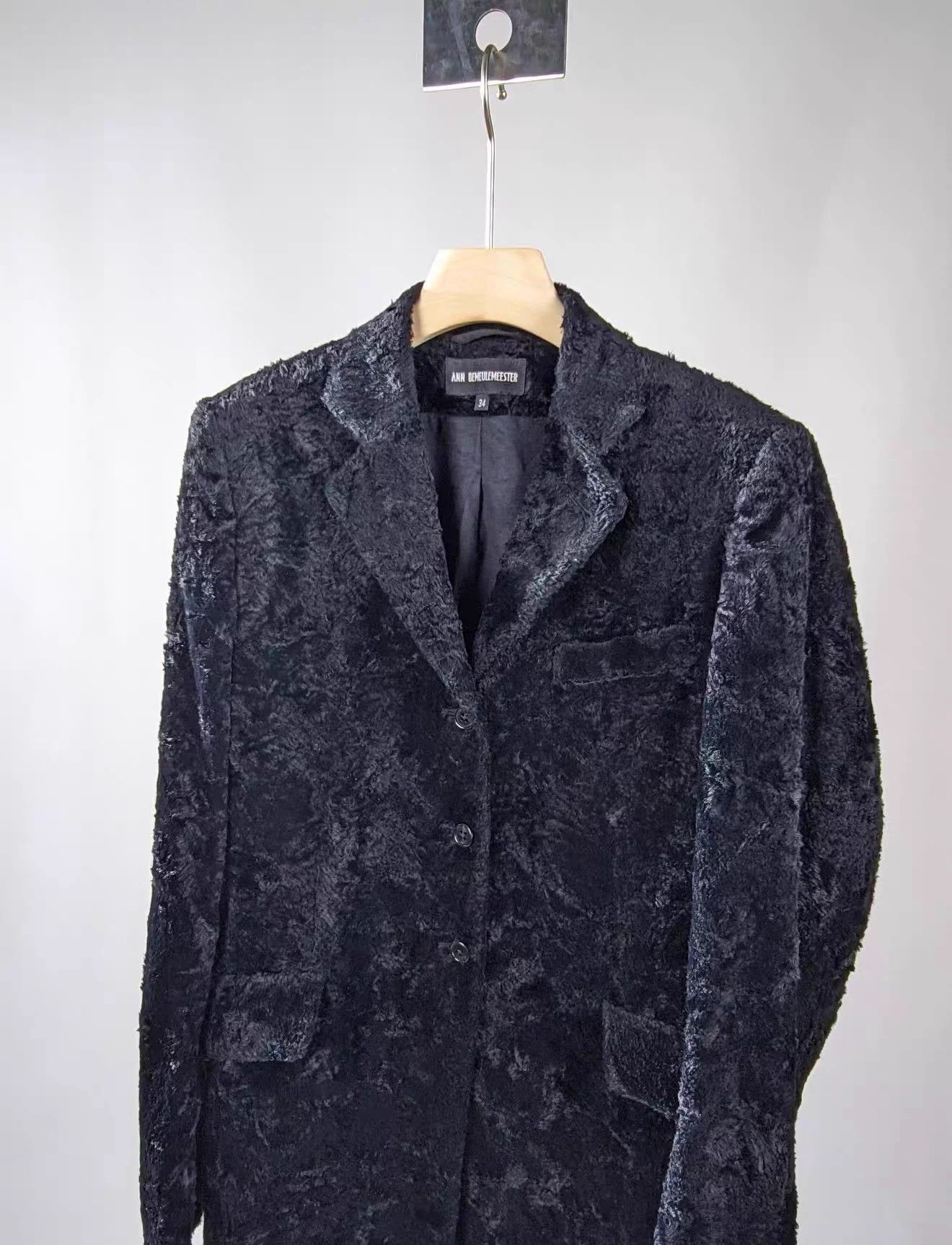Ann Demeulemeester Ann Demeulemeester Velvet Coat Faux Fur Design 34 Size XXS / US 00 / IT 34 - 3 Thumbnail