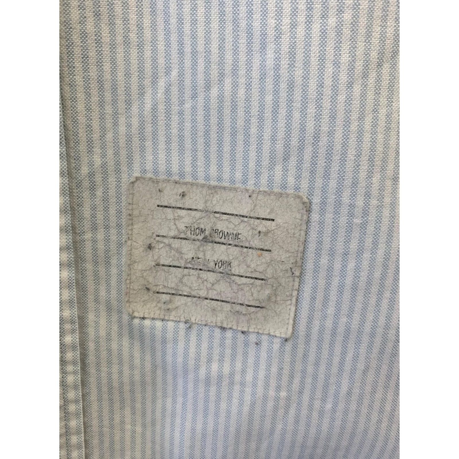 Thom Browne Thom Browne Button-Down Oxford Stripe Shirt Men’s XL Made in USA Patch Logo #C2 Shirt Mens XL Blue Striped 100% cotton USA Patch Logo Size US XL / EU 56 / 4 - 7 Thumbnail