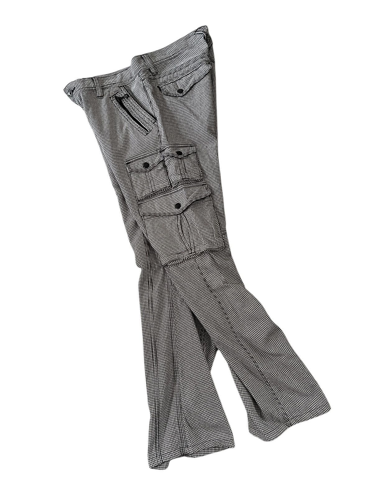 Nicole Club Nicole Club For Men Houndstooth Flare Cargo Pants Size US 35 - 11 Thumbnail