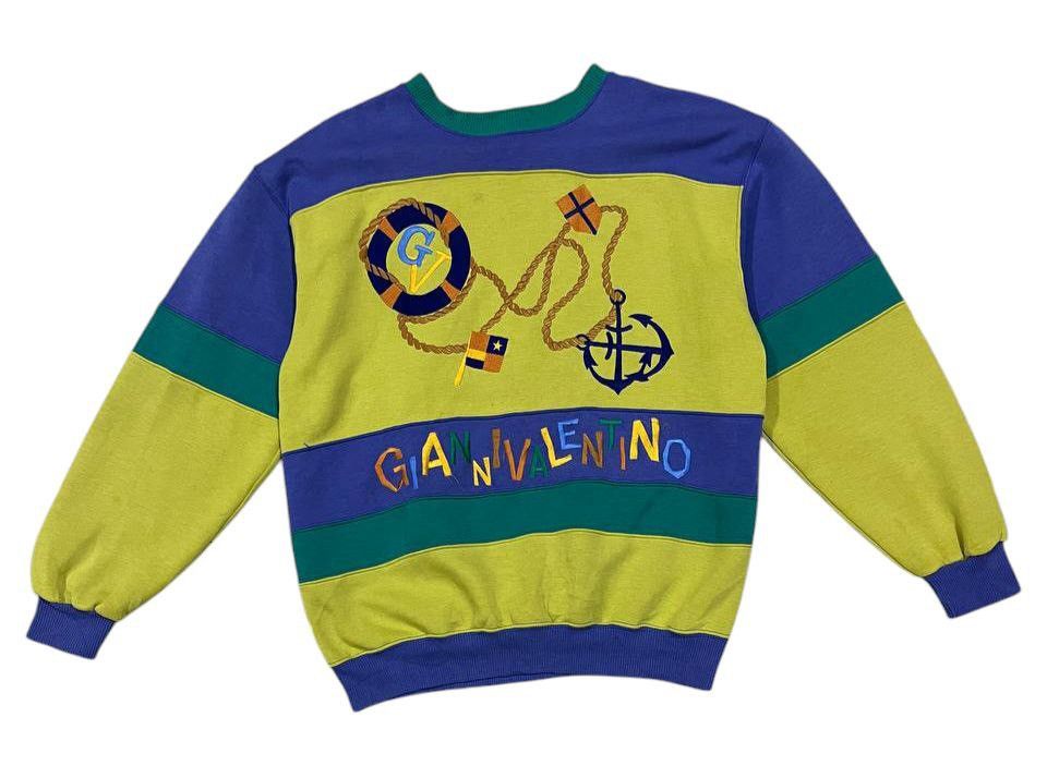 Designer × Vintage Vintage gianni valentino sweatshirt Size US M / EU 48-50 / 2 - 1 Thumbnail