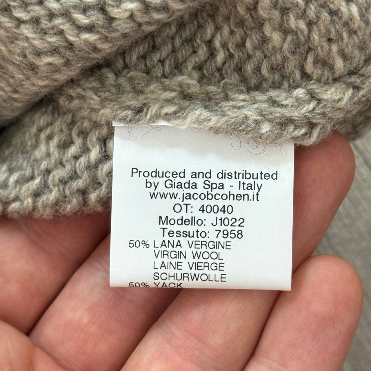 Jacob Cohen Jacob Cohen Wool/Yack Knitted Turtleneck Size US L / EU 52-54 / 3 - 7 Thumbnail