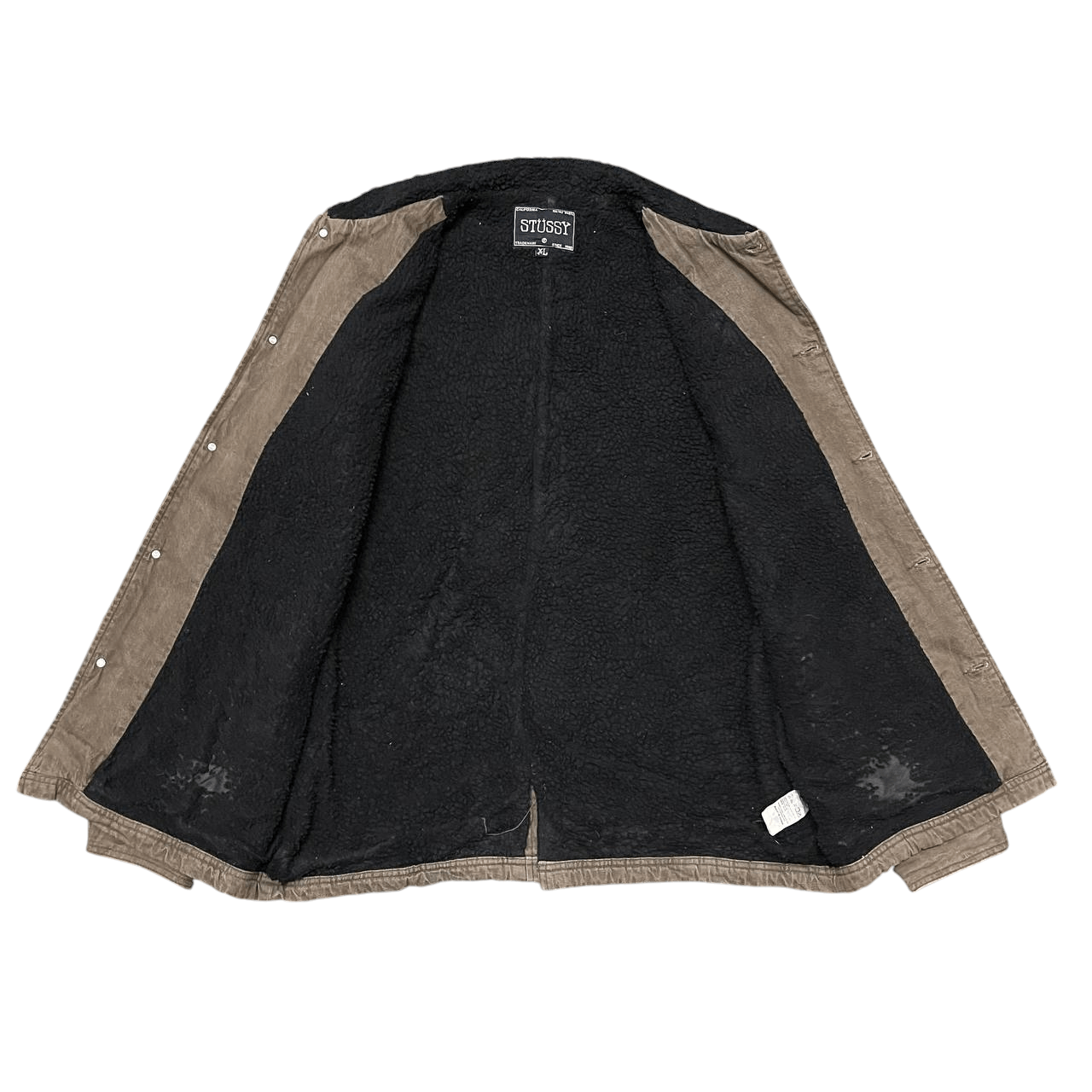 Stussy Vintage Stussy Sherpa Lined Jacket Size US XL / EU 56 / 4 - 7 Thumbnail
