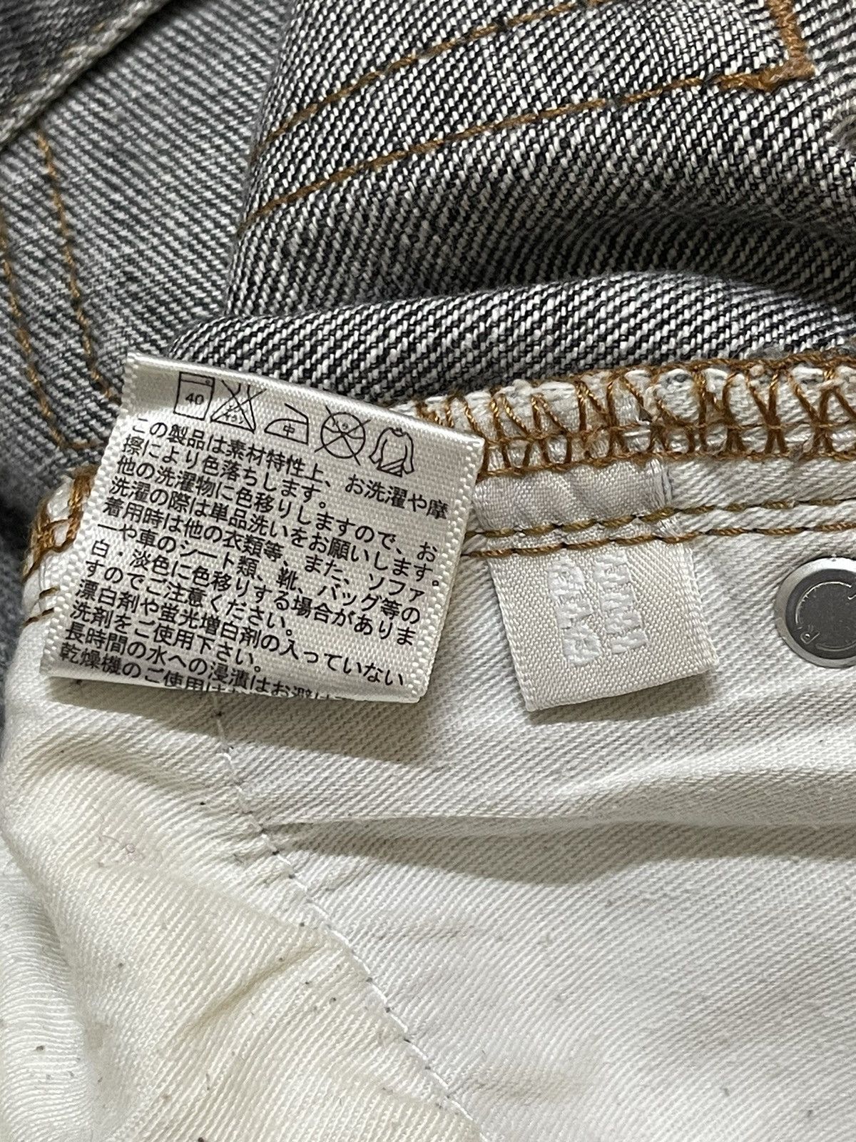Uniqlo Vintage Y2K Japan Uniqlo Grey Faded Wash Style Straight Leg Size US 33 - 10 Thumbnail
