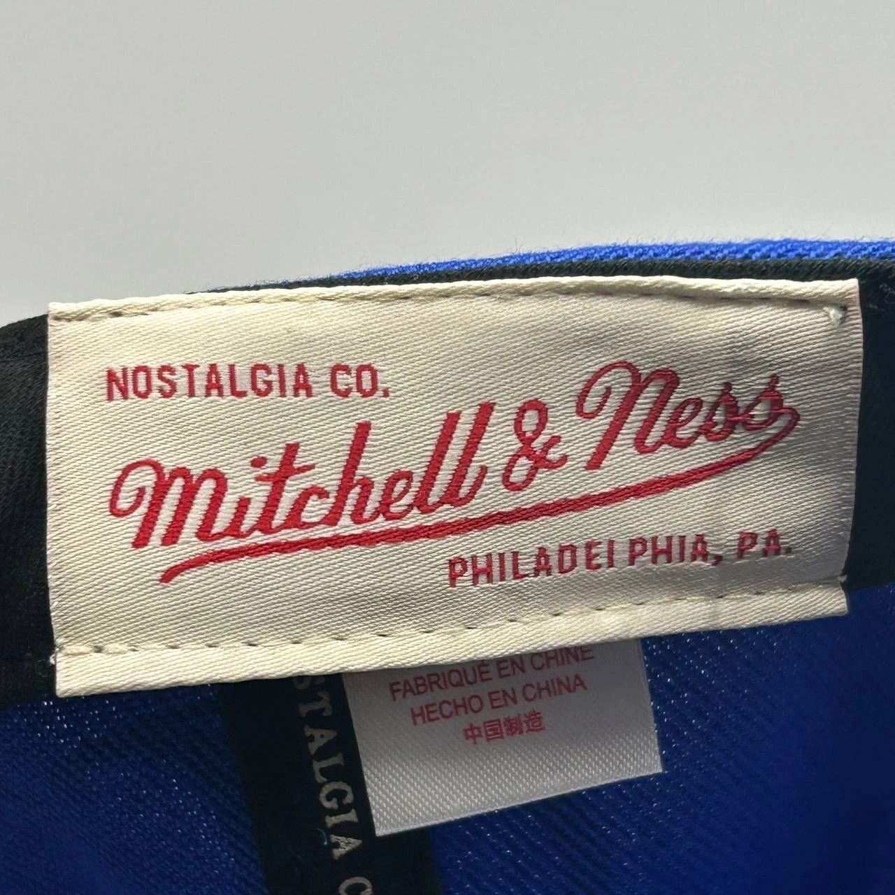 Mitchell & Ness Chicago Bulls NBA Hat Men Blue The Finals Snap Back Cap Size ONE SIZE - 6 Thumbnail