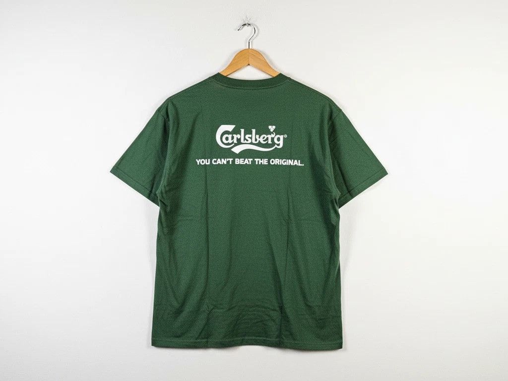 Fruit Of The Loom Carlsberg Beer Vintage Promo Graphic Tee Green Cotton XL Size US XL / EU 56 / 4 - 1 Thumbnail