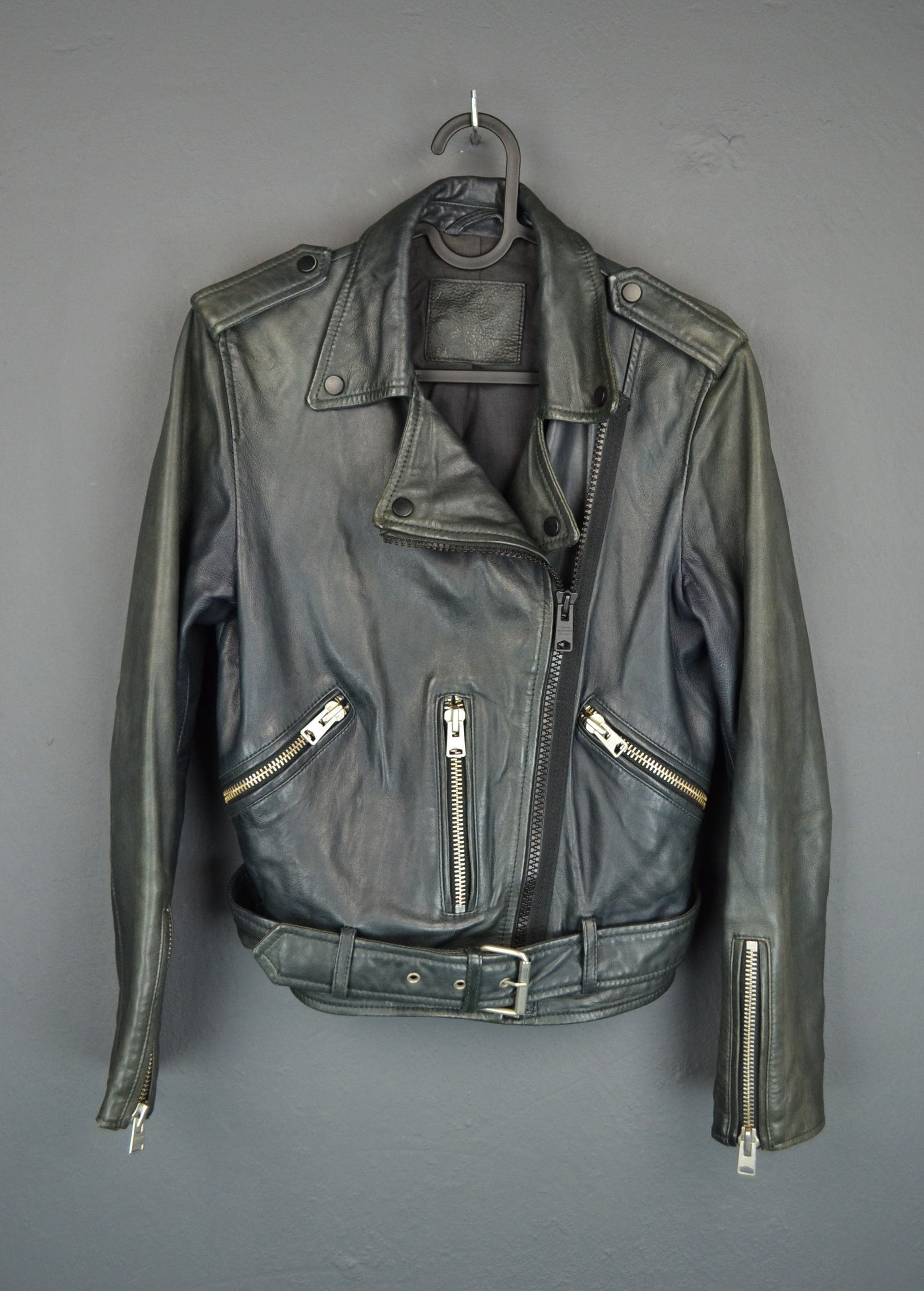 Allsaints All Saints Wyatt Zip Biker Jacket US 4 Size S / US 4 / IT 40 - 2 Thumbnail