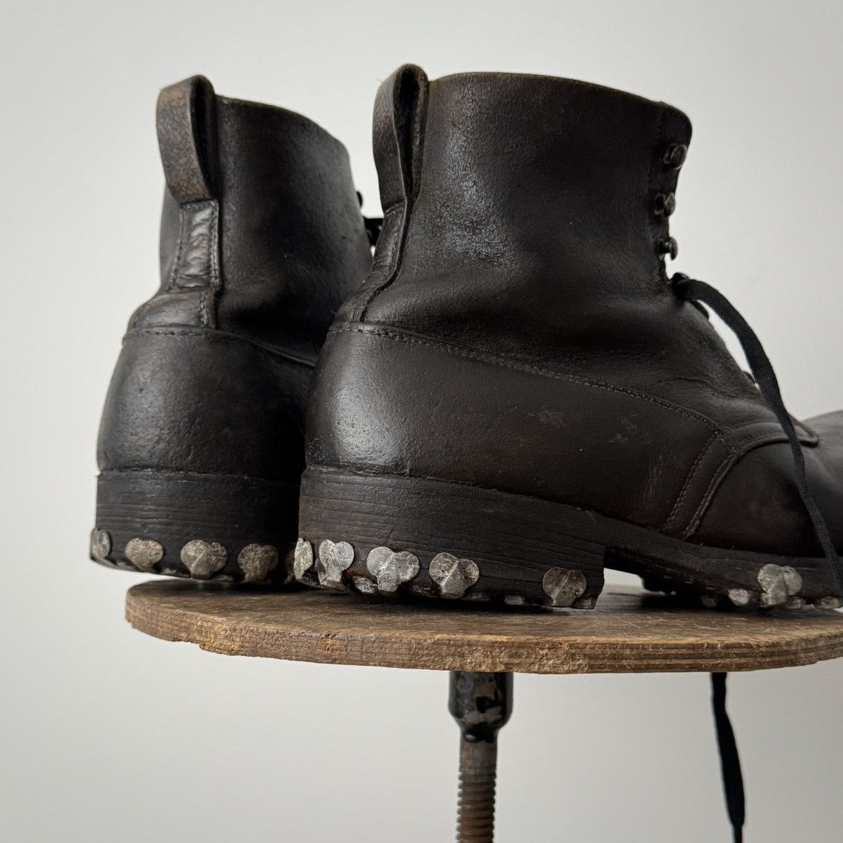 Vintage Vintage 1948 Dated Swiss Army 'Hobnail' Mountain Boots Size US 7.5 / EU 40-41 - 8 Thumbnail