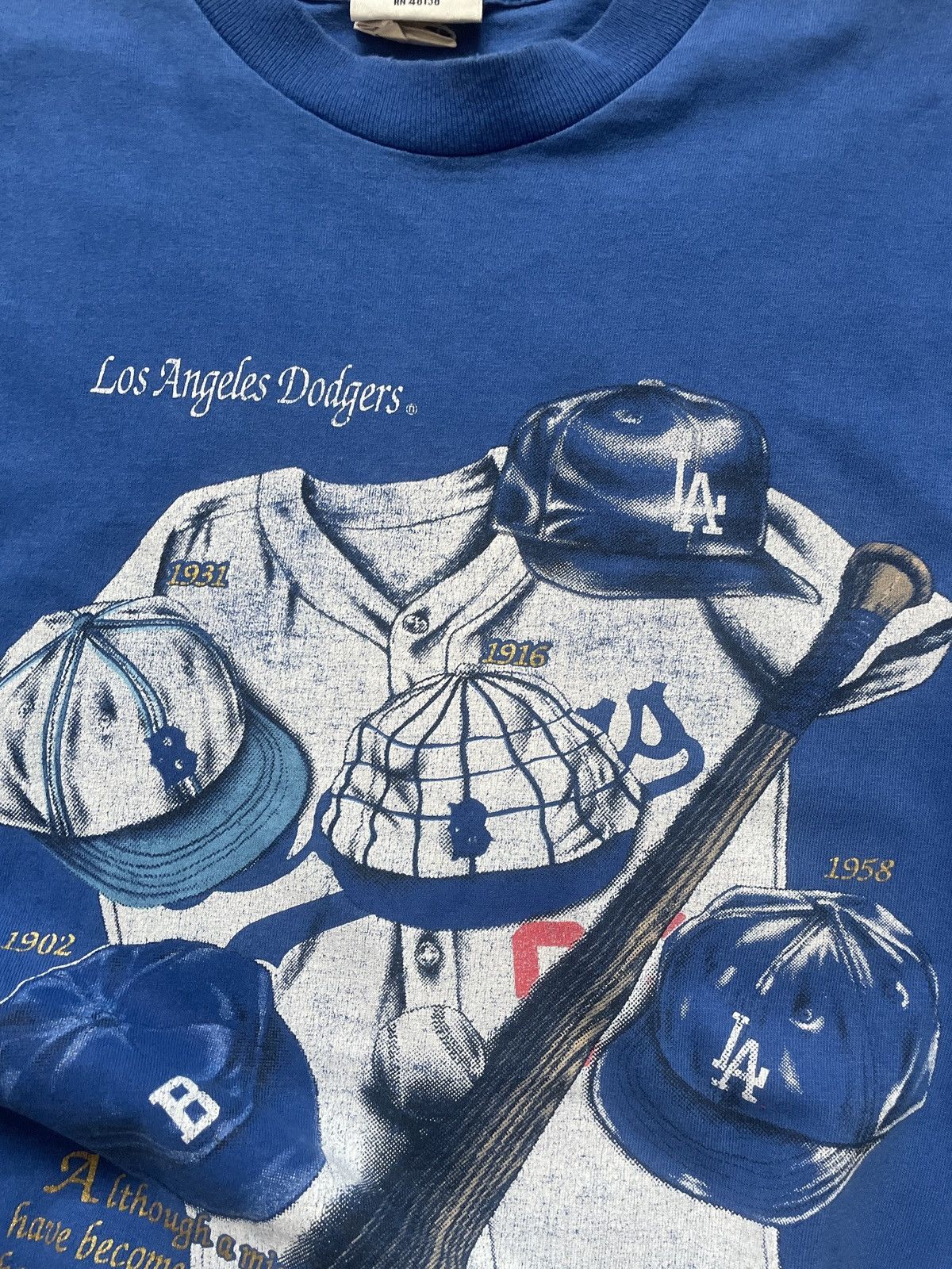 MLB × Nutmeg × Vintage Vintage 90’s Los Angeles Dodgers MLB Nutmeg t shirt tee Size US M / EU 48-50 / 2 - 17 Thumbnail