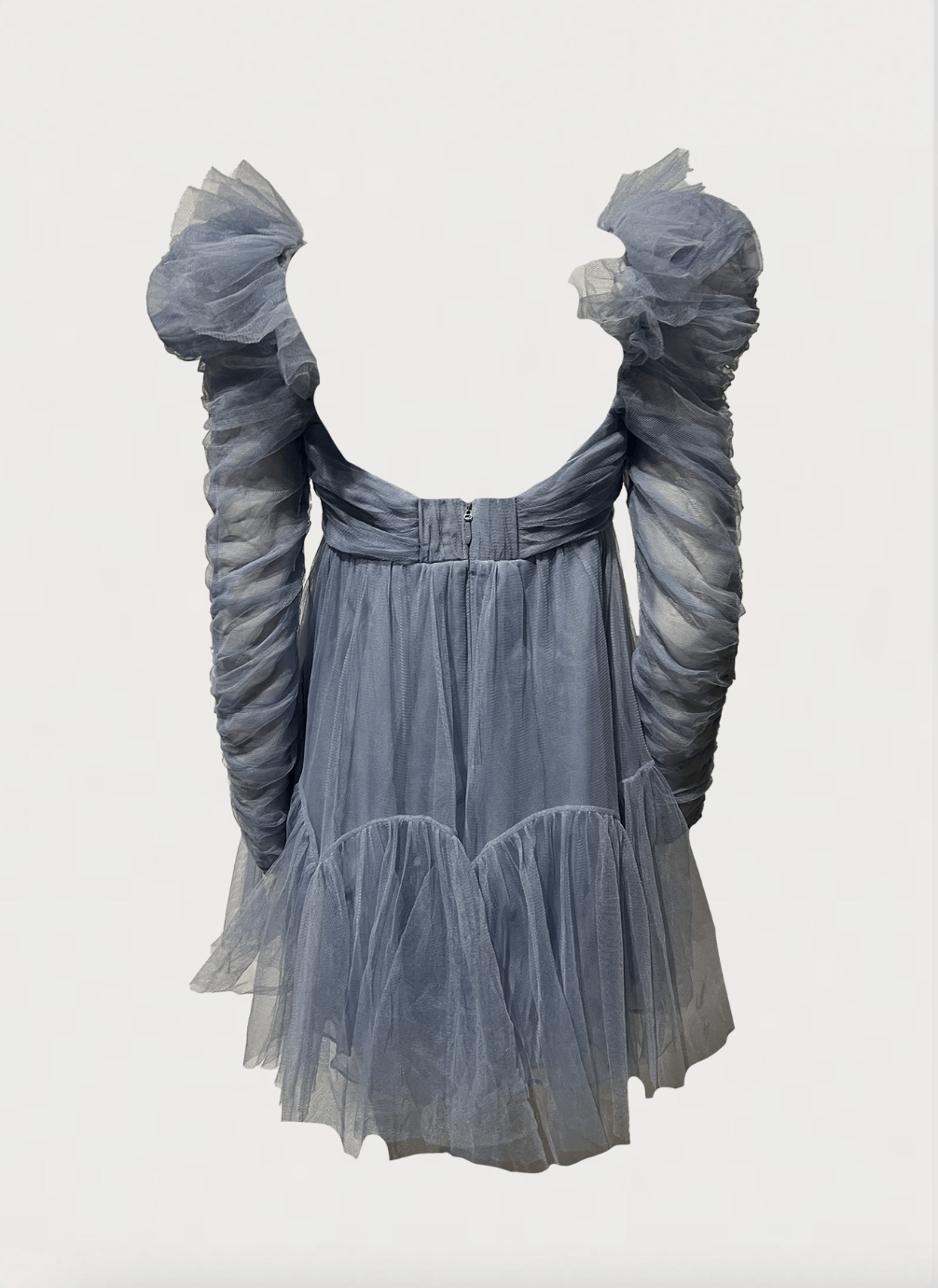 Zimmermann Tulle Ruched Mini Dress Size M / US 6-8 / IT 42-44 - 6 Thumbnail
