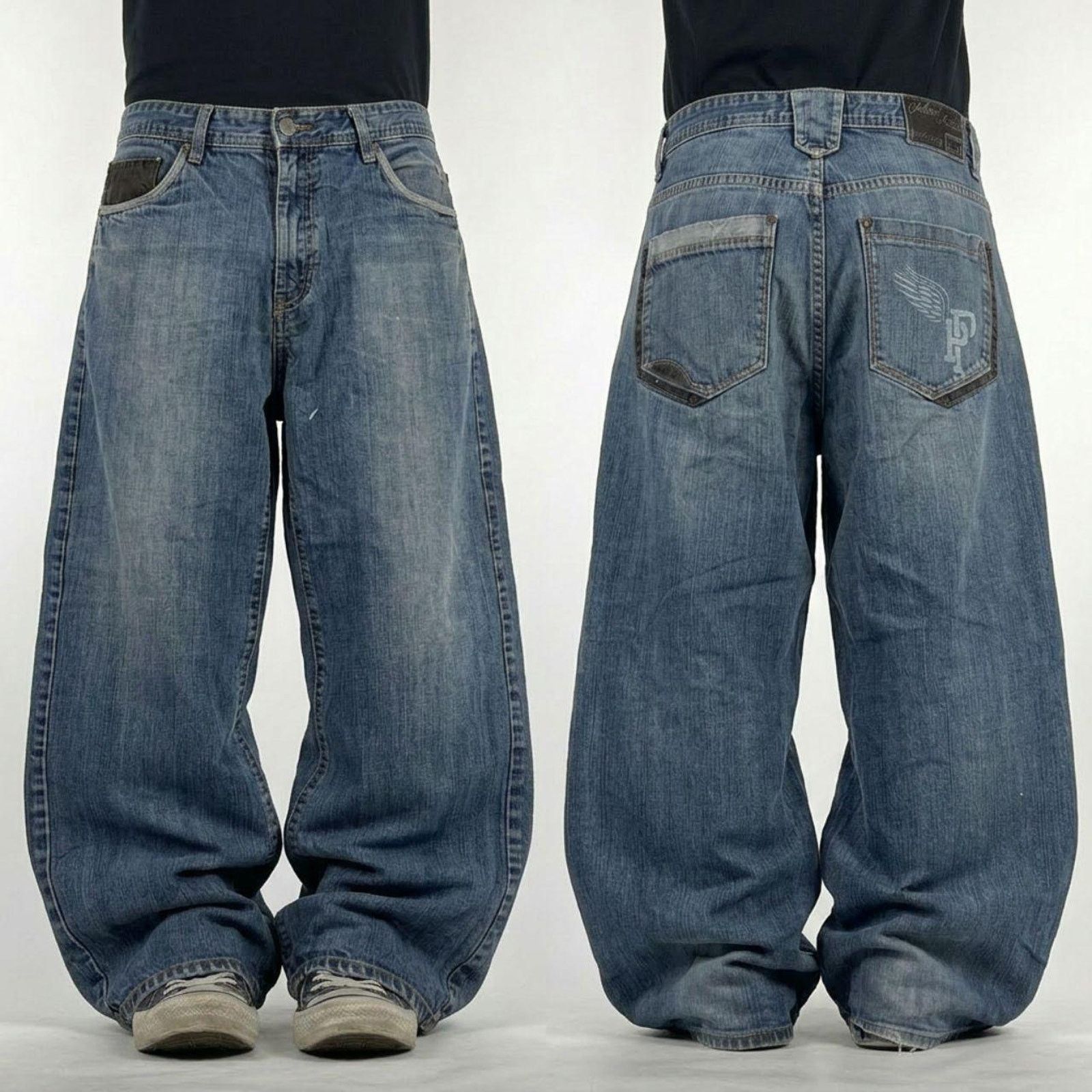 Pelle Pelle × Streetwear × Vintage Vintage Pelle Pelle Baggy Jeans