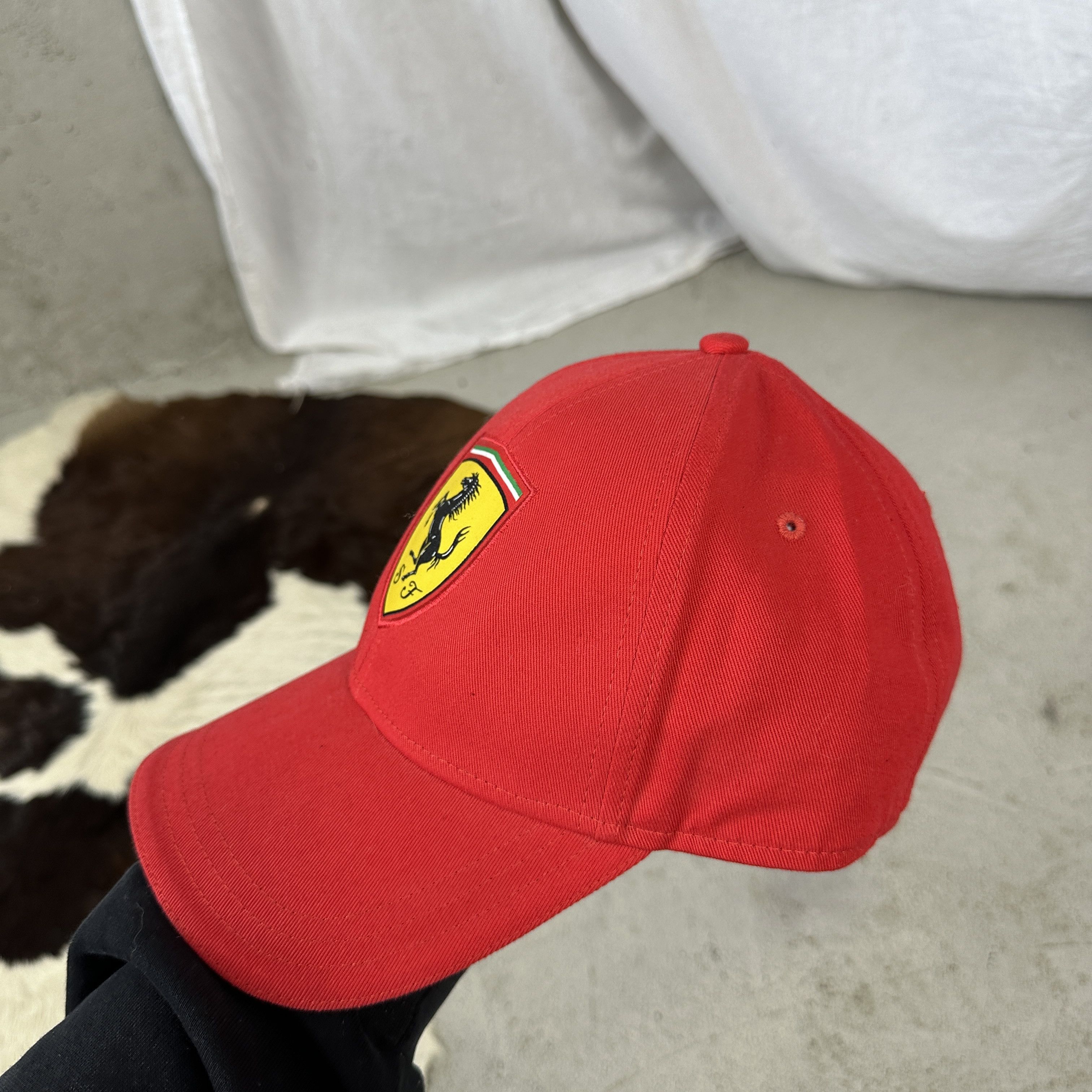 Ferrari × Vintage Vintage Y2K Streetwear Sportswear Ferrari Hat Size ONE SIZE - 4 Thumbnail