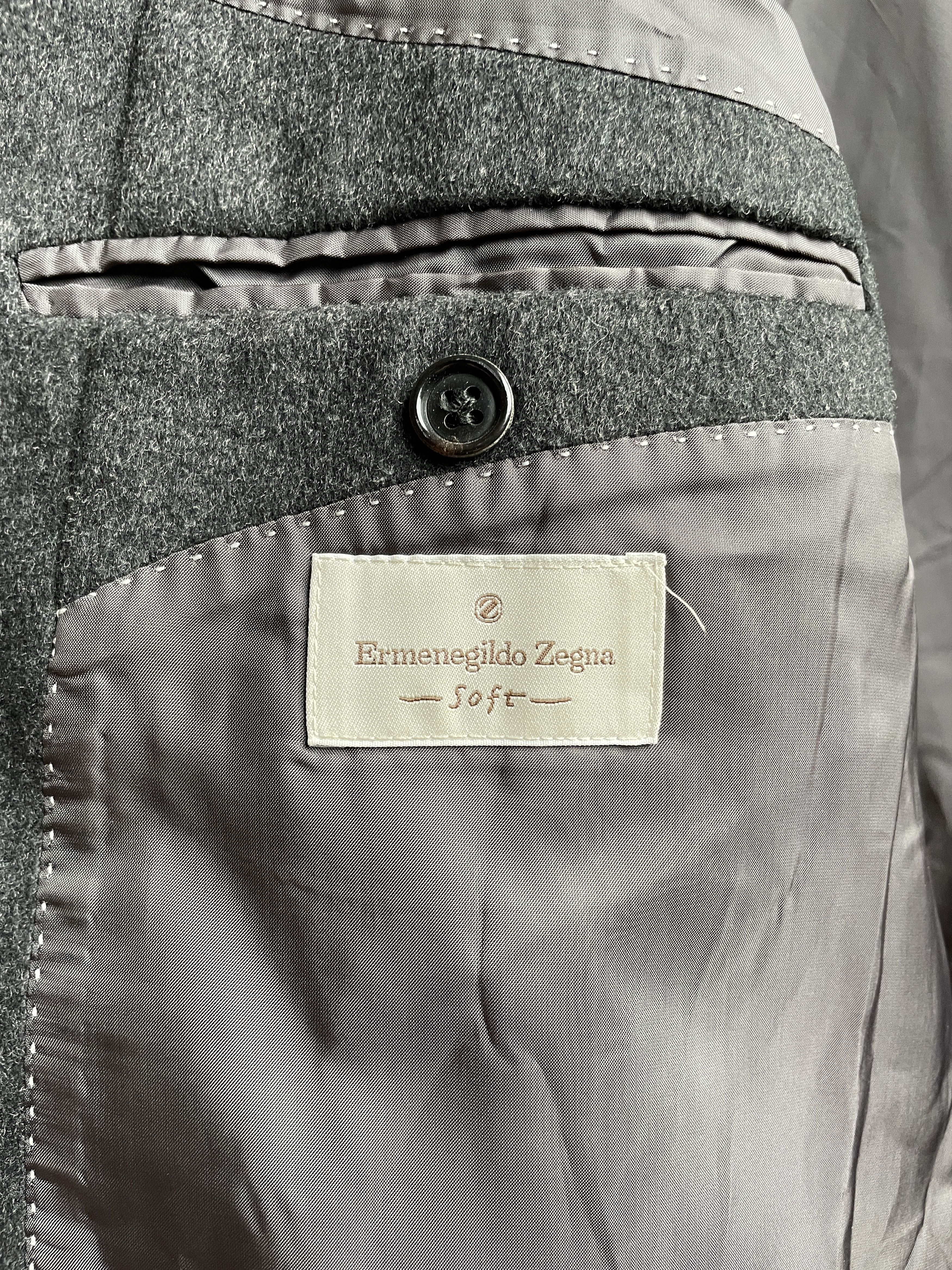 Ermenegildo Zegna Ermenegildo Zegna Soft Pure Wool Vintage Overcoat Size US XL / EU 56 / 4 - 8 Thumbnail