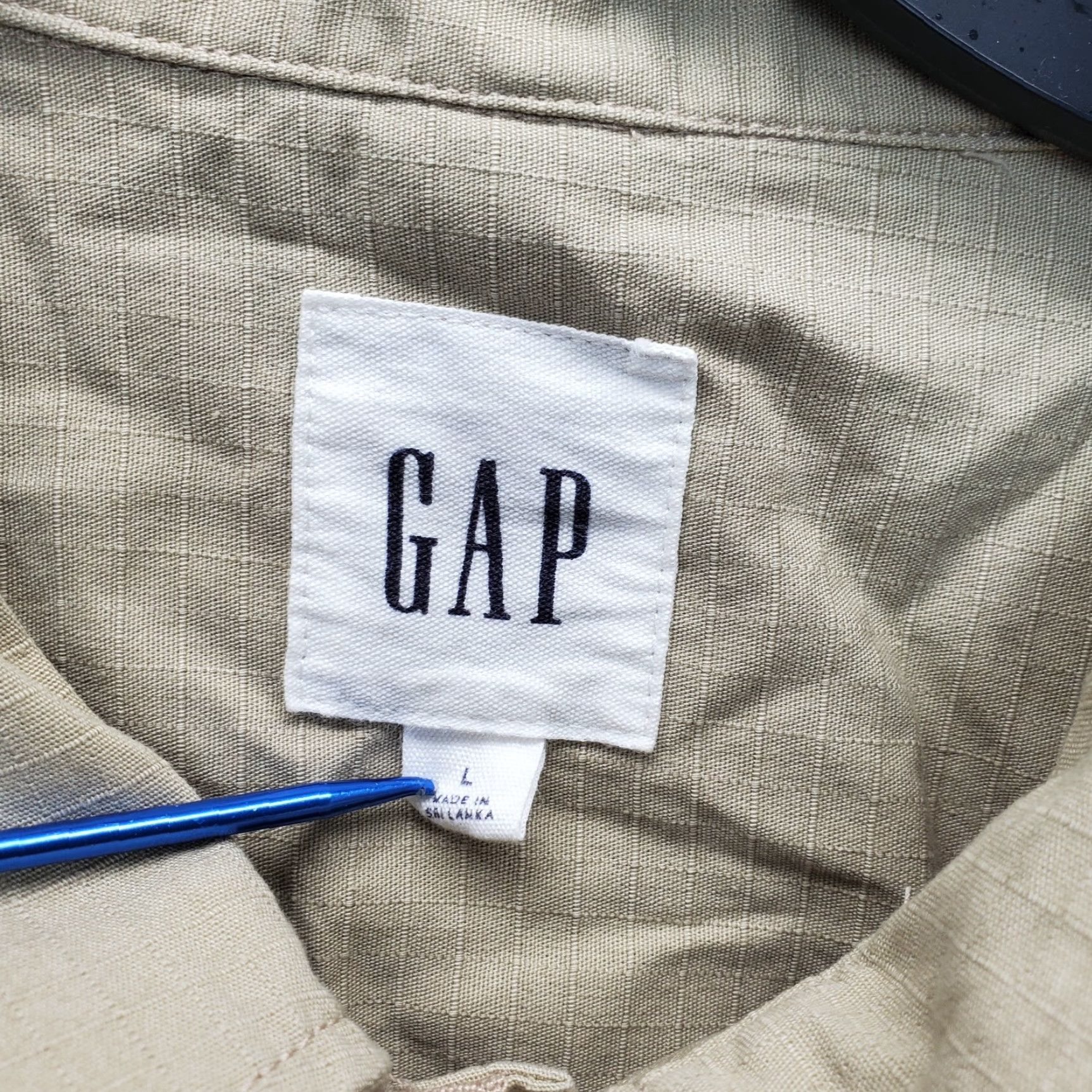Gap Gap Hiking Jacket Mens Size L Multicolor Pouch Pocket Button-Up Collared Ripstop Casual Outdoor Jacket Size US L / EU 52-54 / 3 - 5 Thumbnail