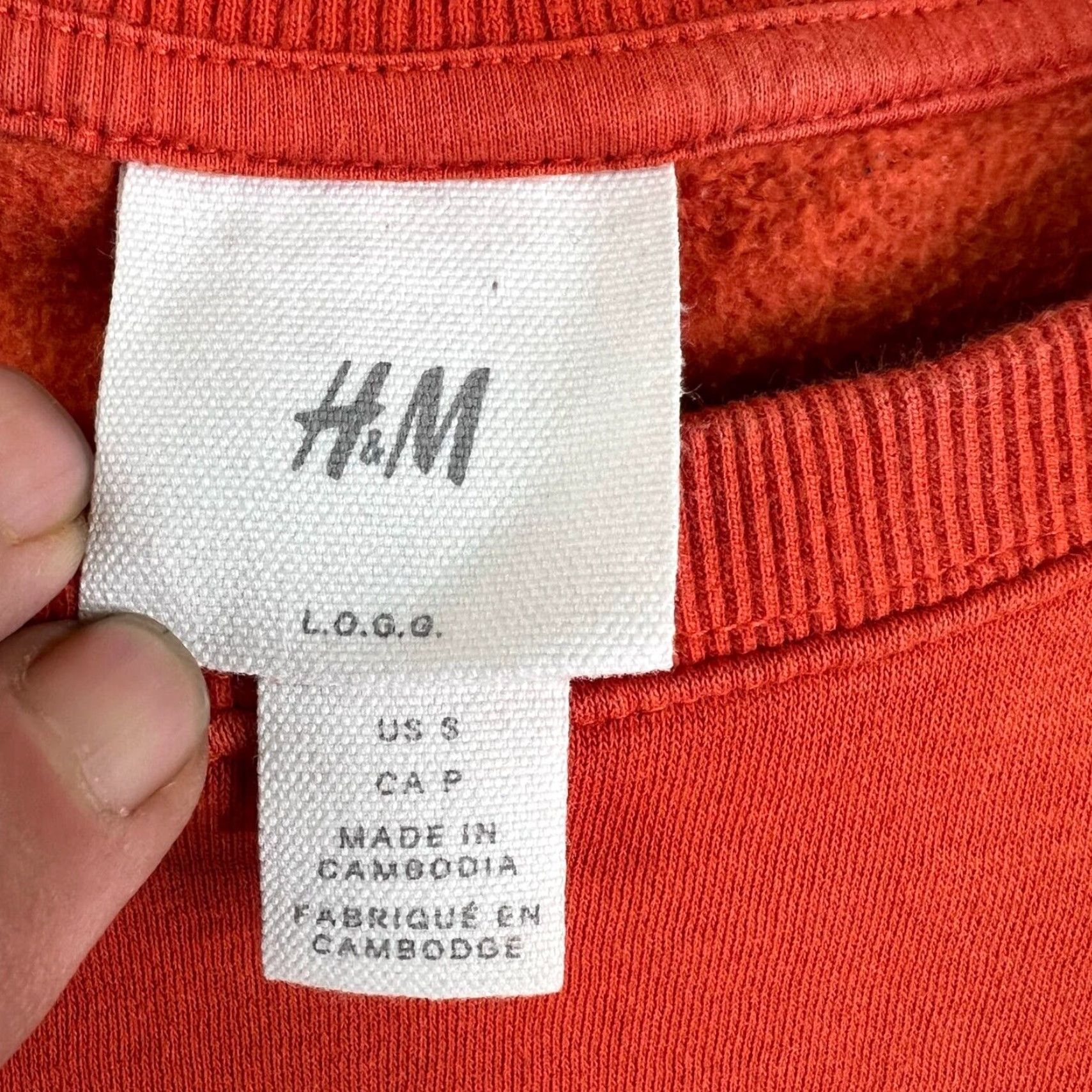 H&M H & M Earth #1 Sweatshirt Mens Size S Orange Size US S / EU 44-46 / 1 - 4 Thumbnail