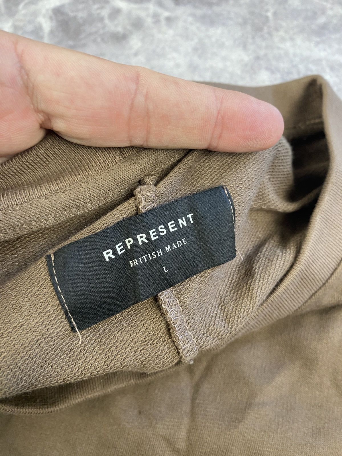 Represent Clo. Represent Made In England Army Brown Long Sleeve Size: L Size US L / EU 52-54 / 3 - 2 Thumbnail