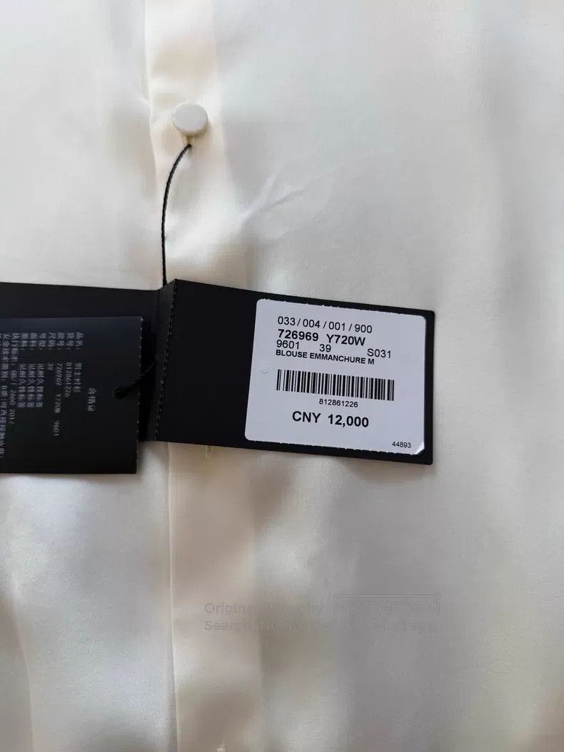 Saint Laurent Paris Saint Laurent Paris Silk Satin Shirt i Size XS / US 0-2 / IT 36-38 - 5 Thumbnail