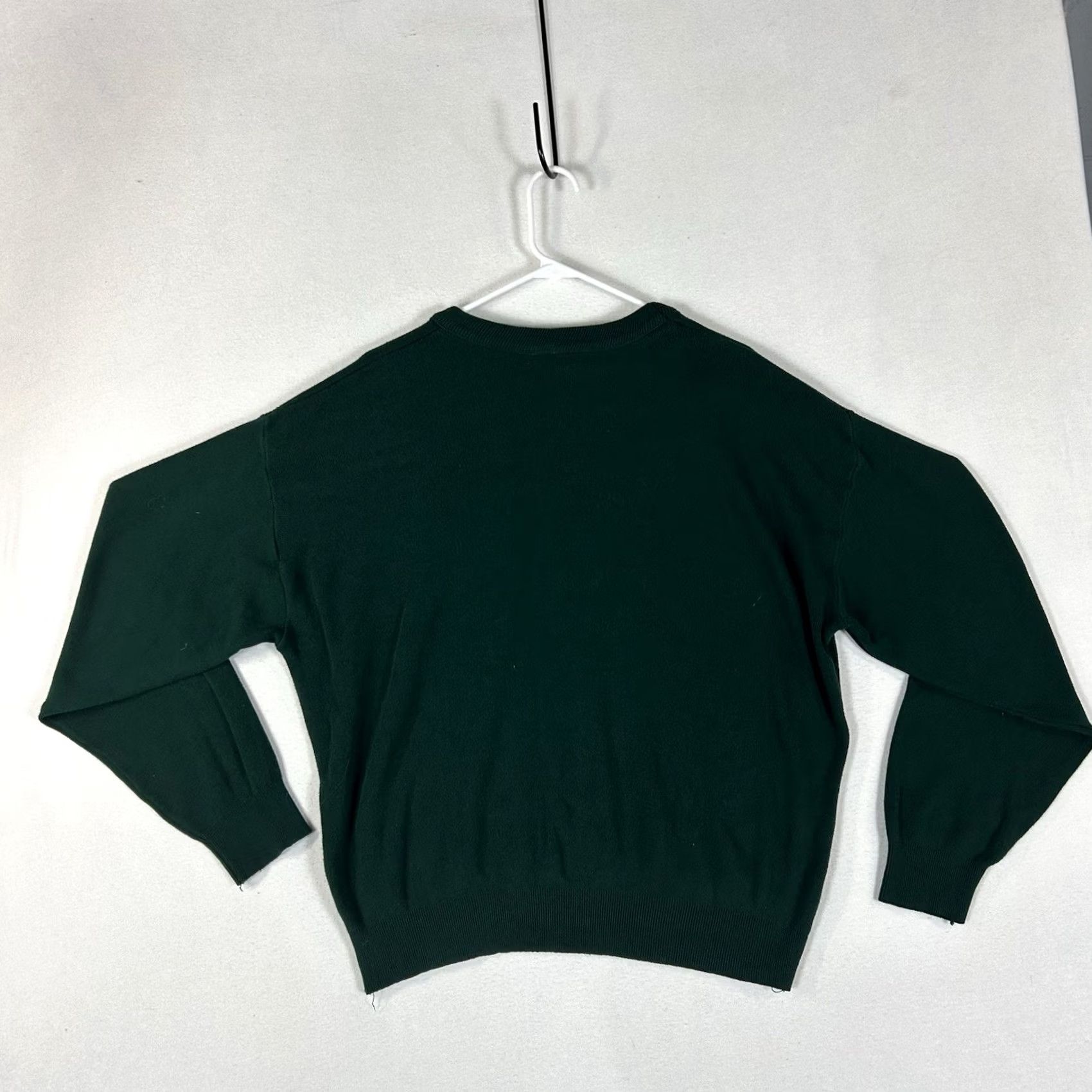 Vintage VINTAGE Andrew Rohan Green Bay Packers V-neck Sweater Mens XL Green USA Football Pullover Knit Logo Solid Size US XL / EU 56 / 4 - 6 Thumbnail