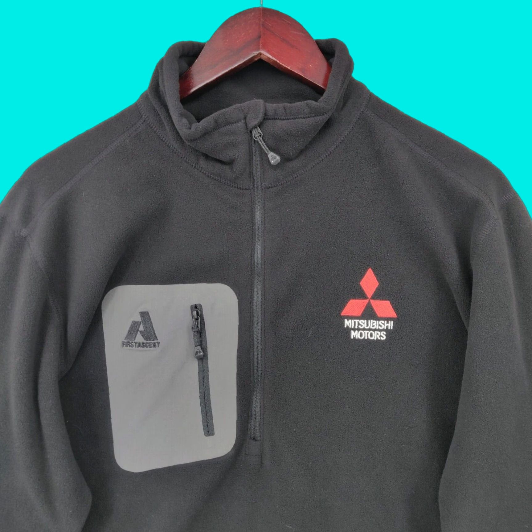 Eddie Bauer Eddie Bauer First Ascent Fleece Sweater Mens Large Black 1/4 Zip Hiking Outdoor Size US L / EU 52-54 / 3 - 1 Thumbnail