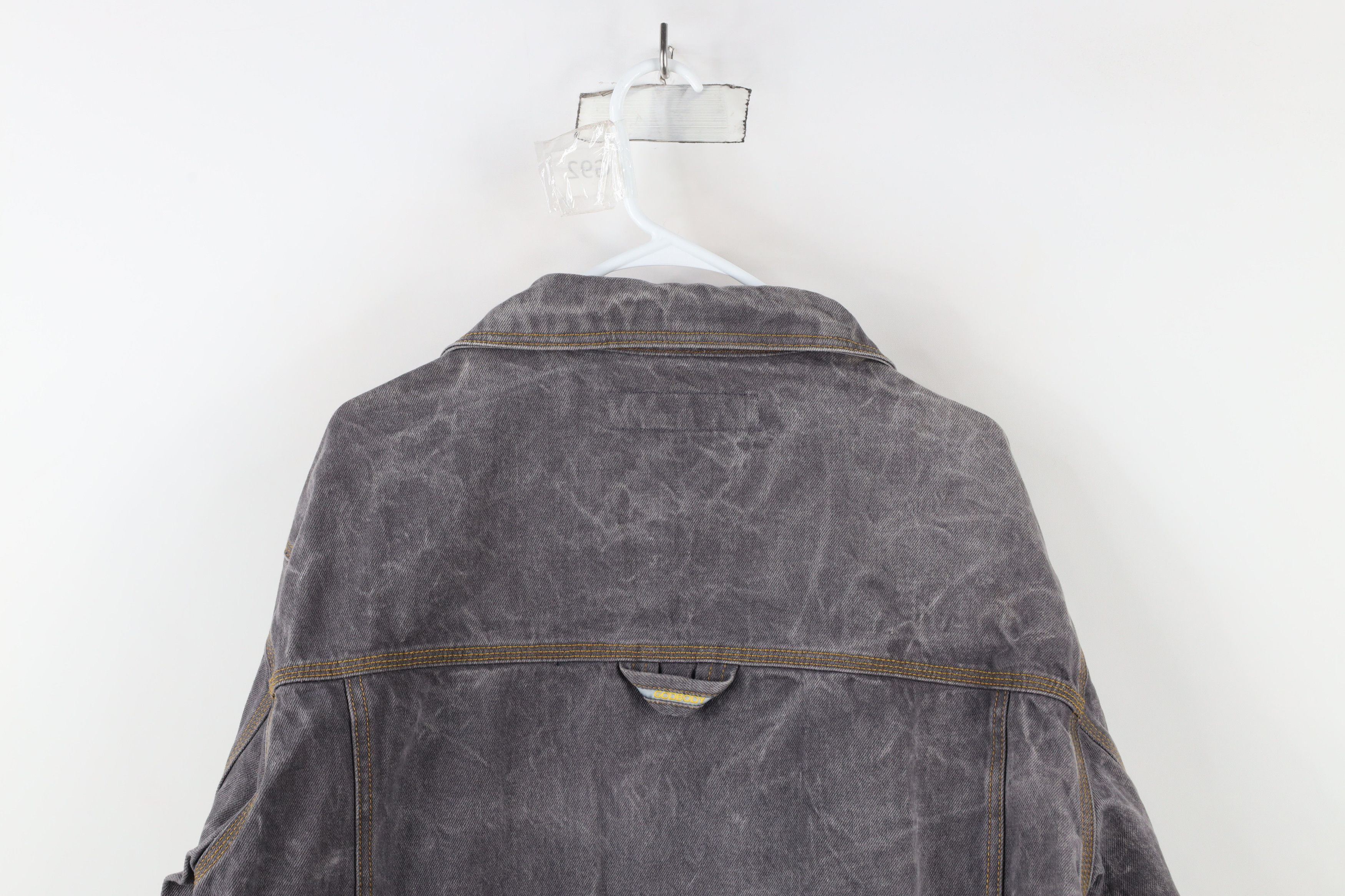 Vintage Vintage 90s Y2K Streetwear Baggy Denim Trucker Jacket Gray Size US M / EU 48-50 / 2 - 14 Thumbnail