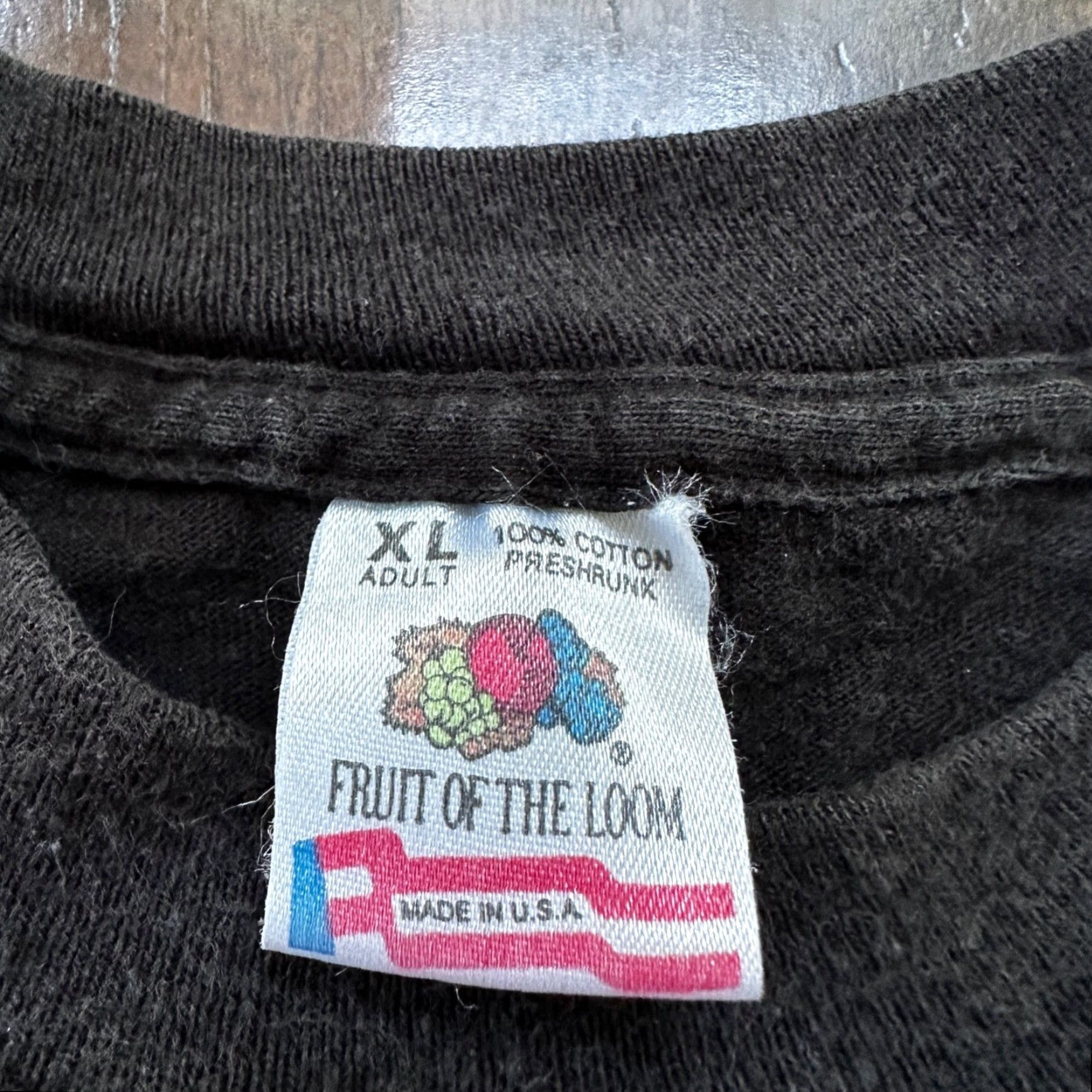 Fruit Of The Loom VINTAGE Fruit of the Loom T-Shirt Shirt XL Black America Held Hostage USA VTG 70s 80s 90s Political Funny Mens Size US XL / EU 56 / 4 - 3 Thumbnail