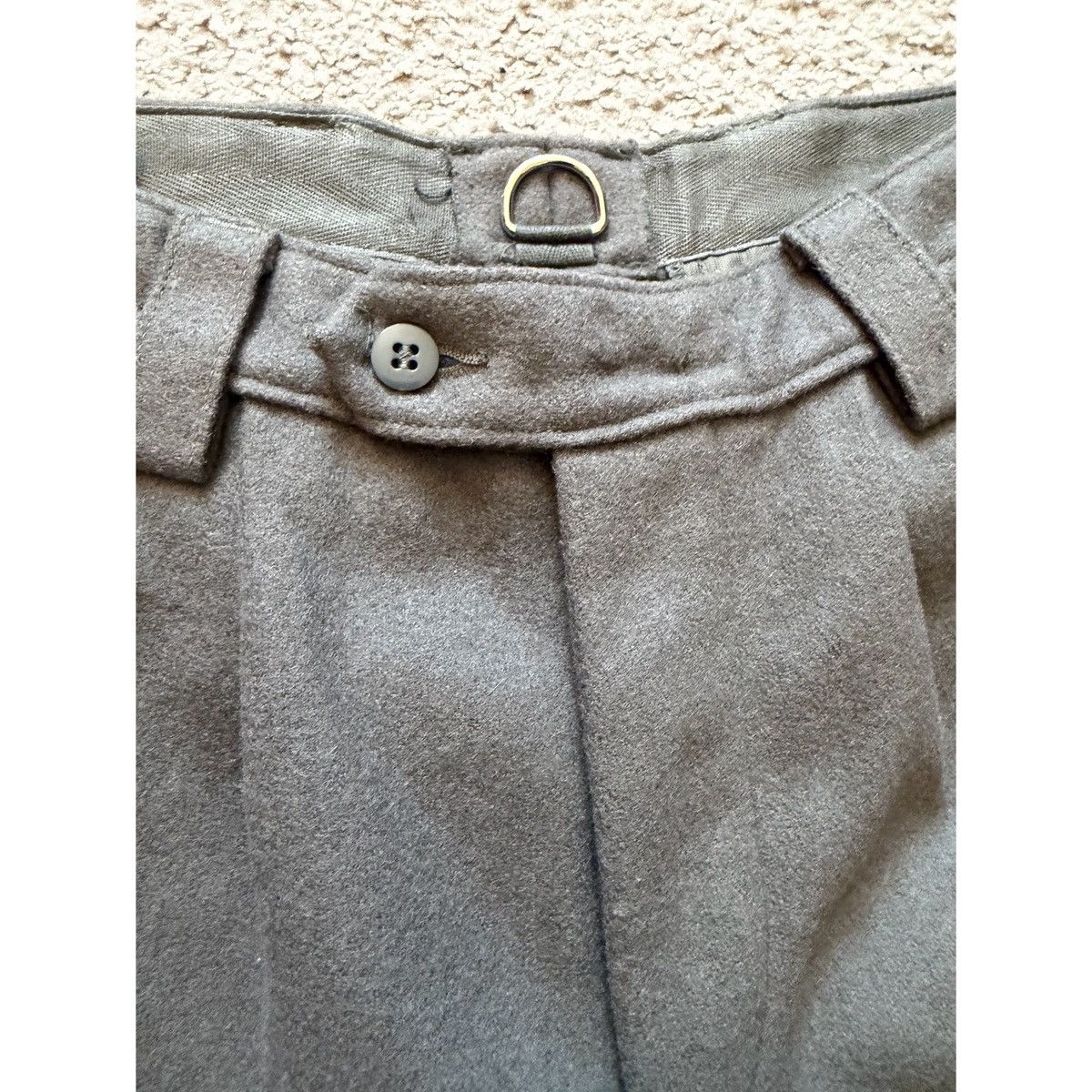 Vintage VINTAGE PLEATED GERMAN WOOL PANTS Size US 30 / EU 46 - 5 Thumbnail