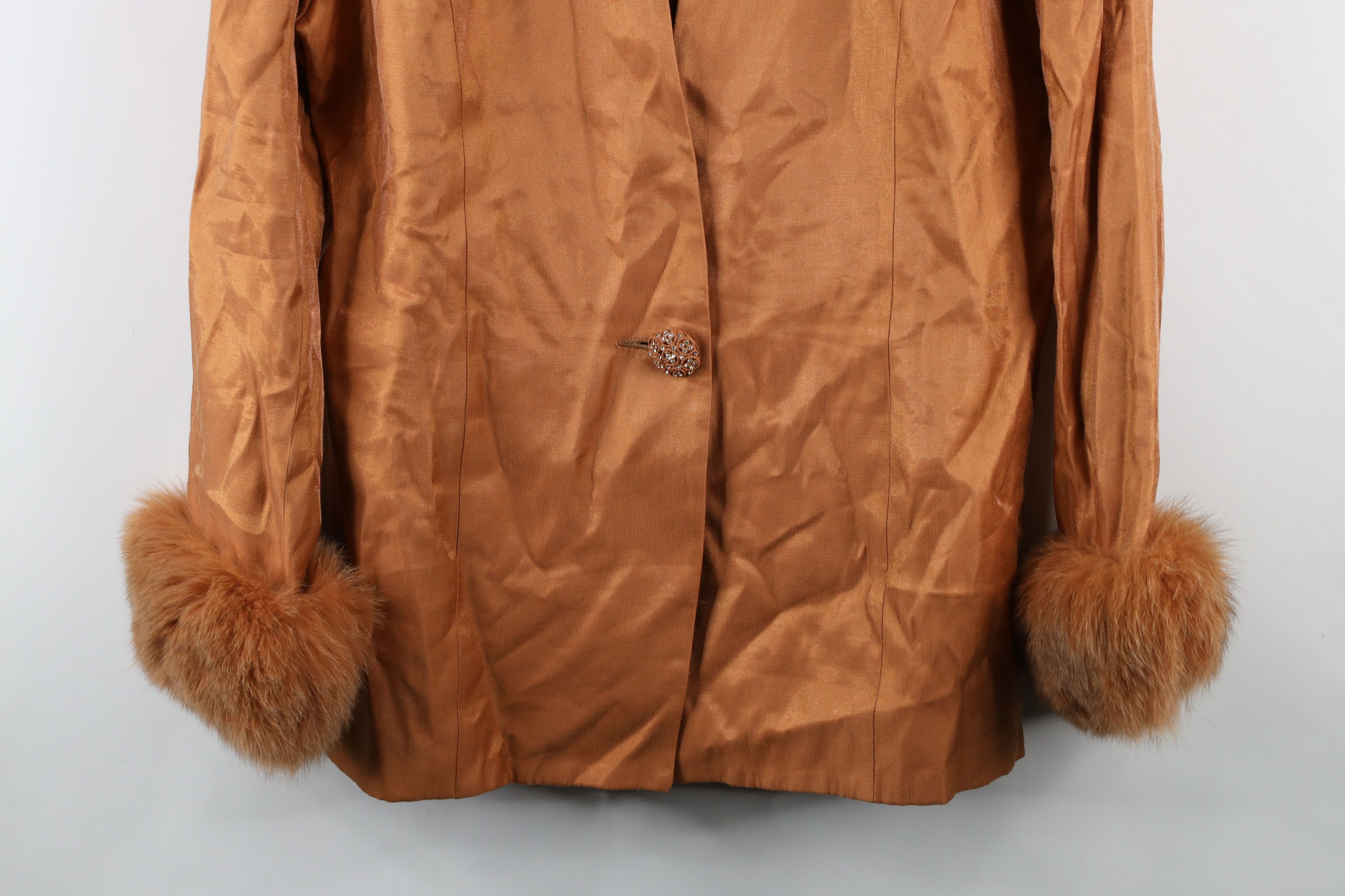 Vintage Vintage 90s Streetwear Fur Trim Penny Lane Blazer Jacket USA Size 3XL / US 20-22 - 3 Thumbnail