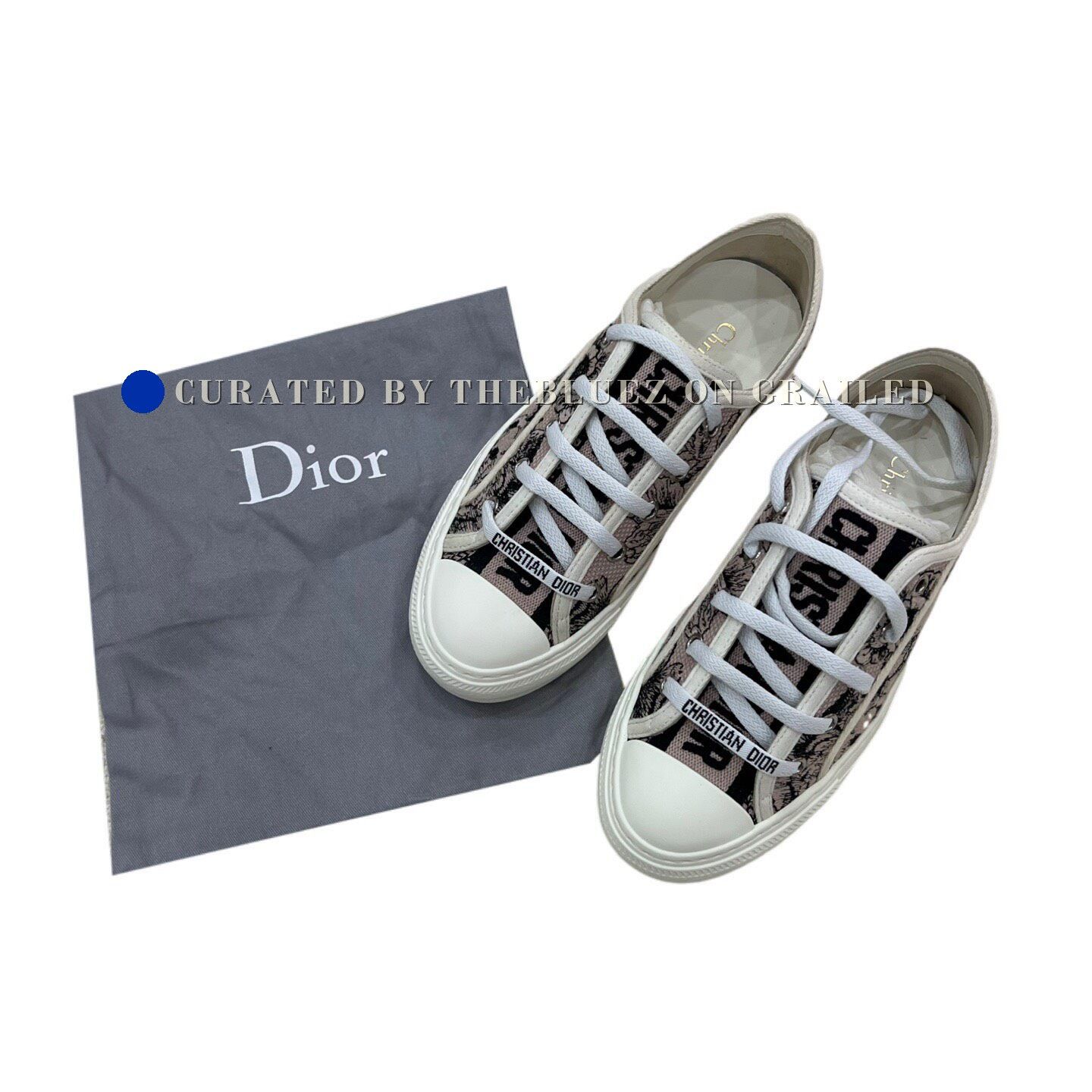 Dior Dior Walk In Embroidery Sneakers Size US 4.5 / IT 34.5 - 1 Thumbnail