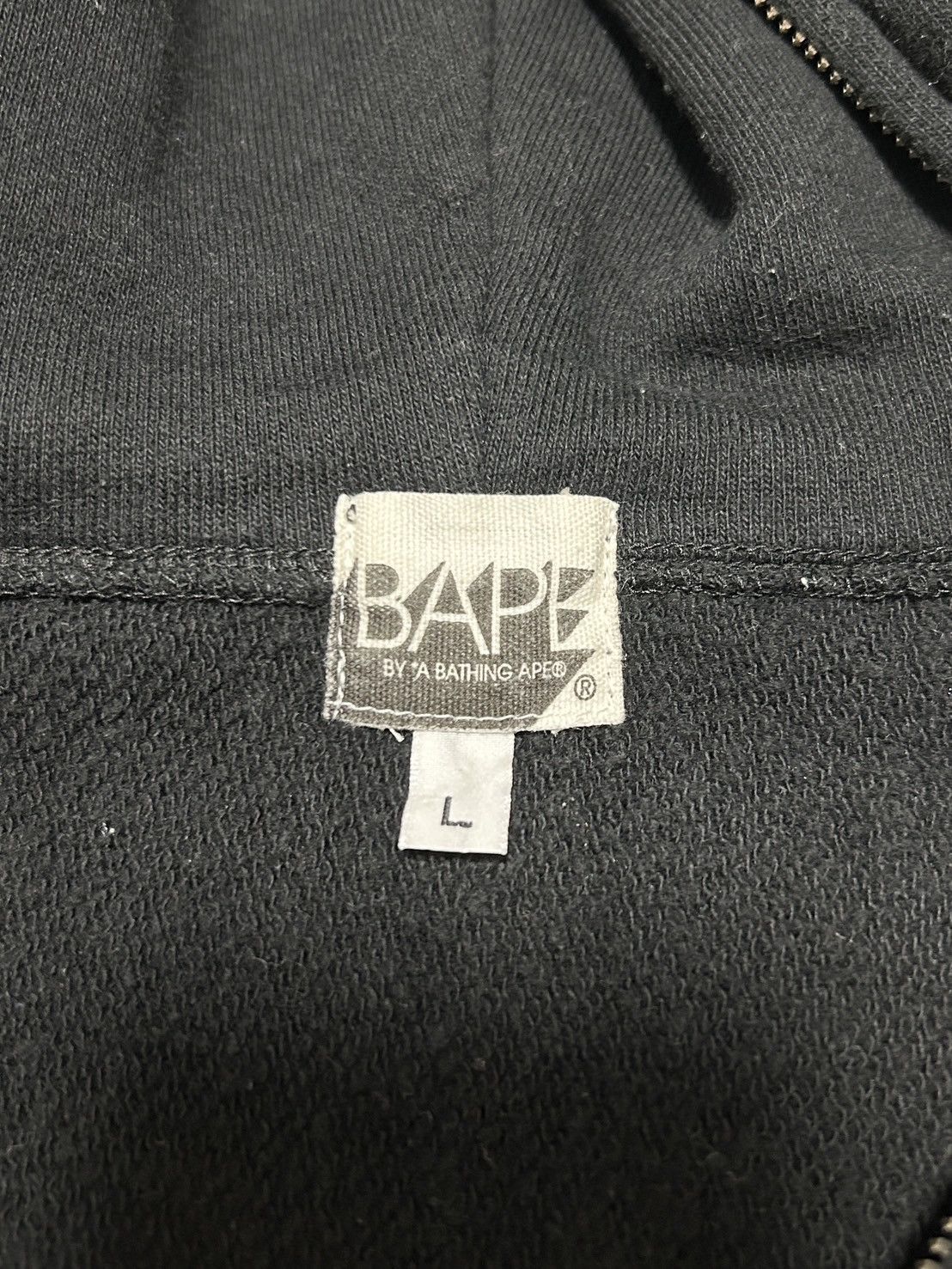 Bape OG Bape Black College Color Logo Full Zip Hoodie Size US L / EU 52-54 / 3 - 4 Thumbnail