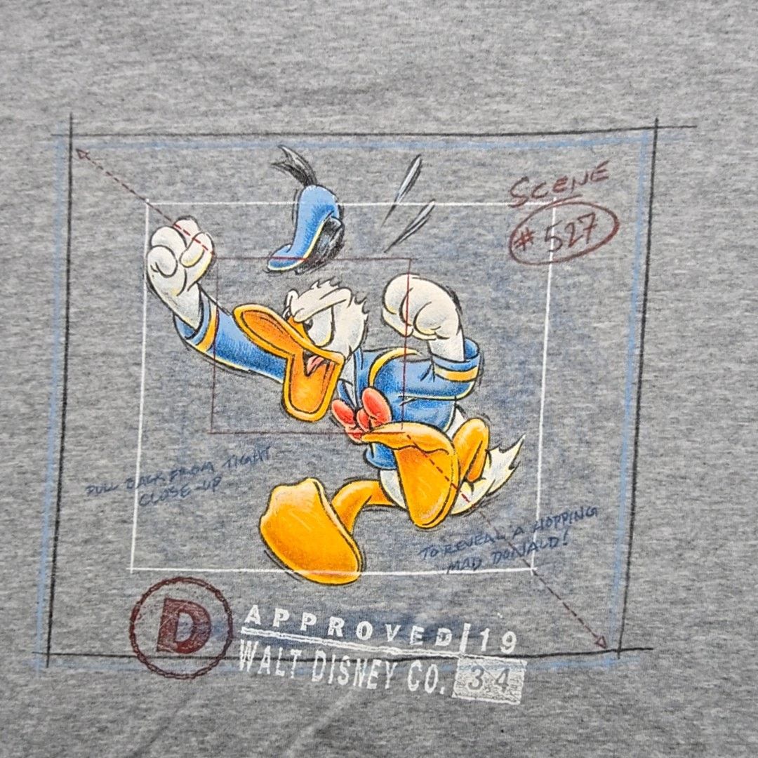 Disney Vintage Disney Donald Duck Gray Cartoon L Graphic Tee Size US L / EU 52-54 / 3 - 2 Thumbnail