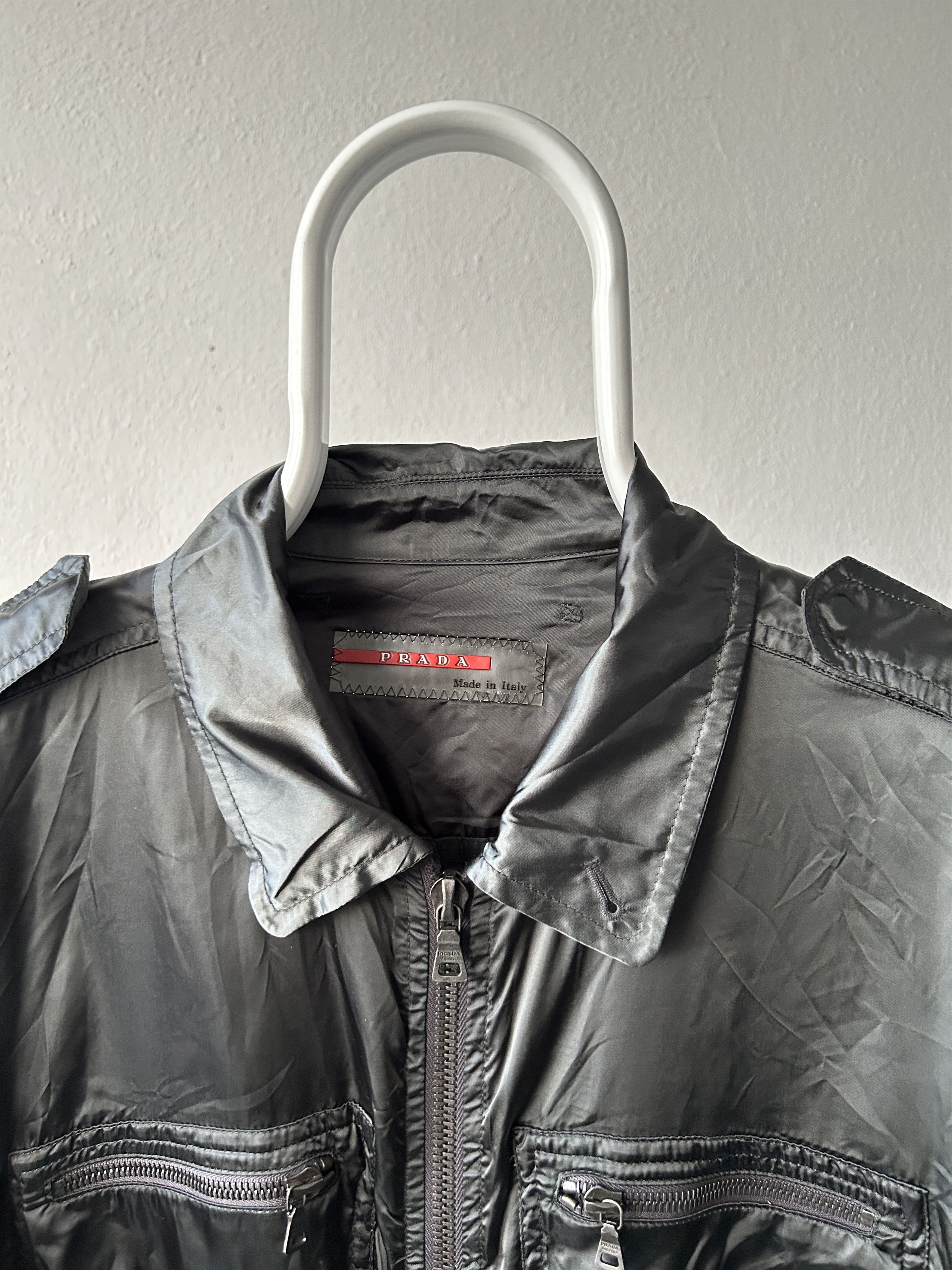 Prada Archive 2002-2005 Prada sport light nylon zip overshirt Size US XL / EU 56 / 4 - 17 Thumbnail