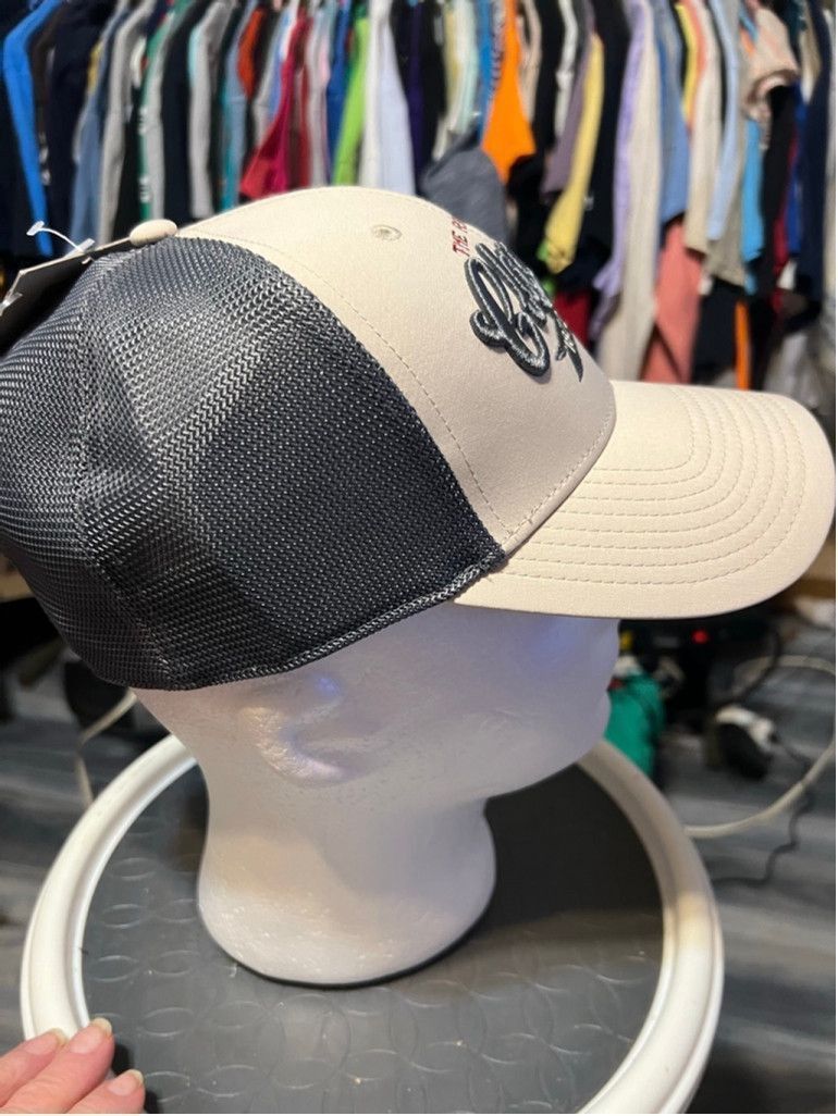 The Game Men's The Game Clayton NY Trucker Hat Beige Charcoal Size ONE SIZE - 4 Thumbnail