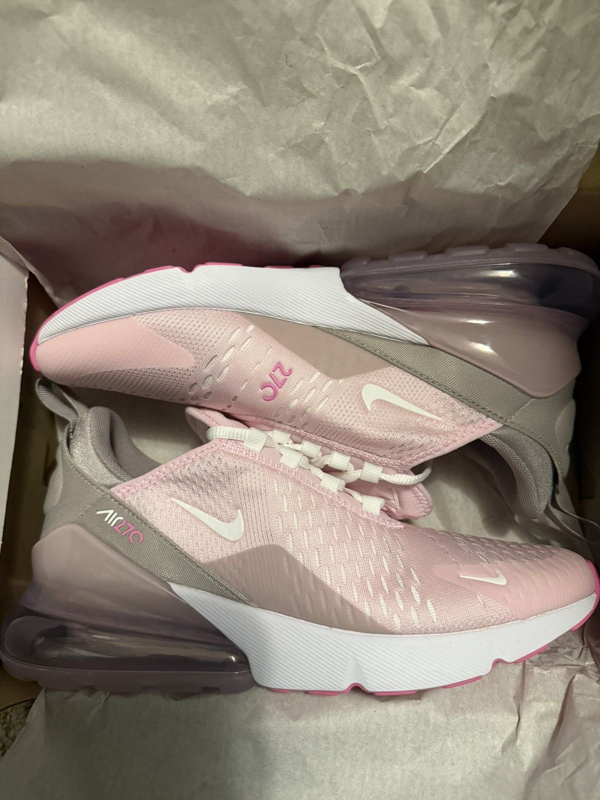 Nike Nike Air Max 270 Pink Size 7Y Size US 8.5 / IT 38.5 - 8 Thumbnail