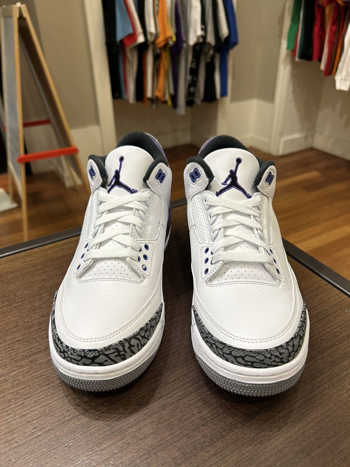Nike Jordan 3 Retro Dark Iris Size US 9.5 / EU 42-43 - 5 Thumbnail